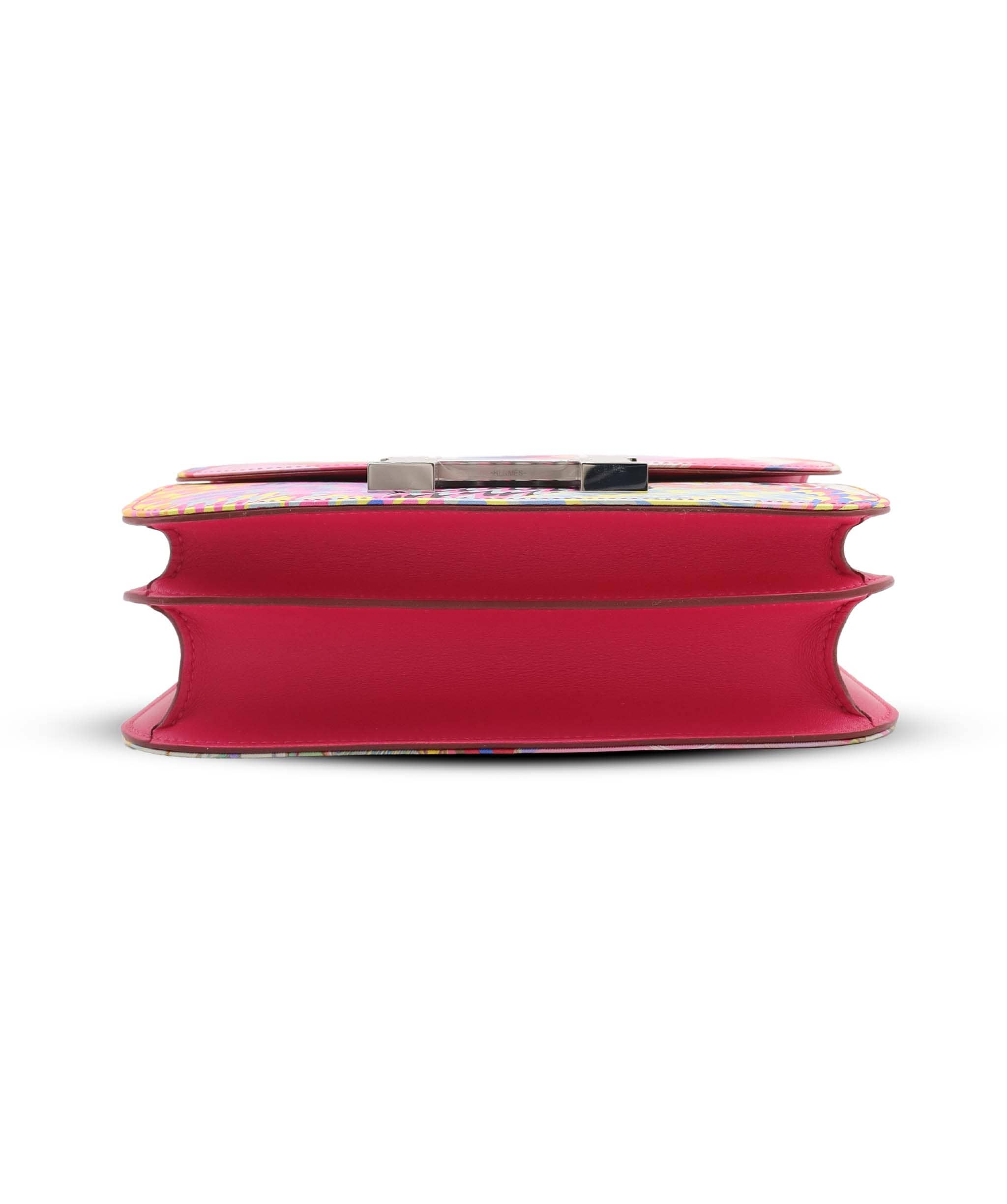 Hermès Hermes Constance 24 Limited Edition Rose Mexico Swift and Marble Silk PHW ASC7361