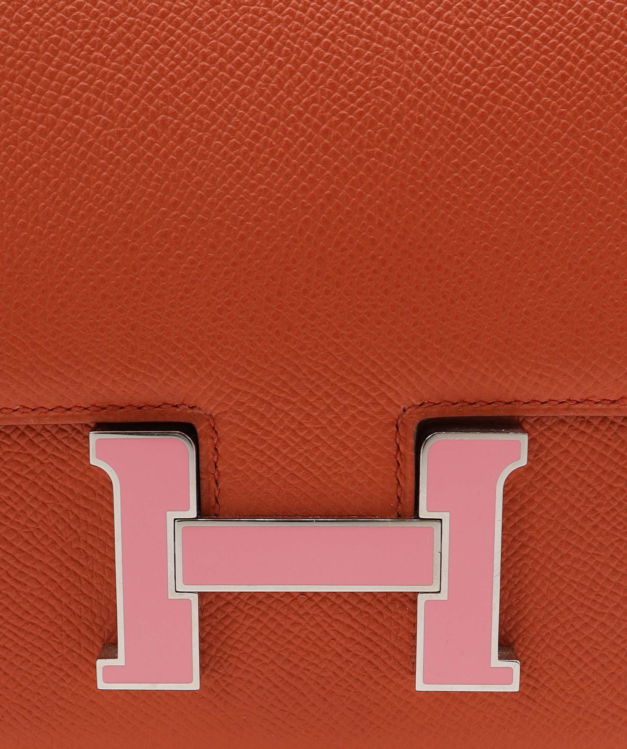 Hermès Hermes Constance Apricot pink enamel ASC6793