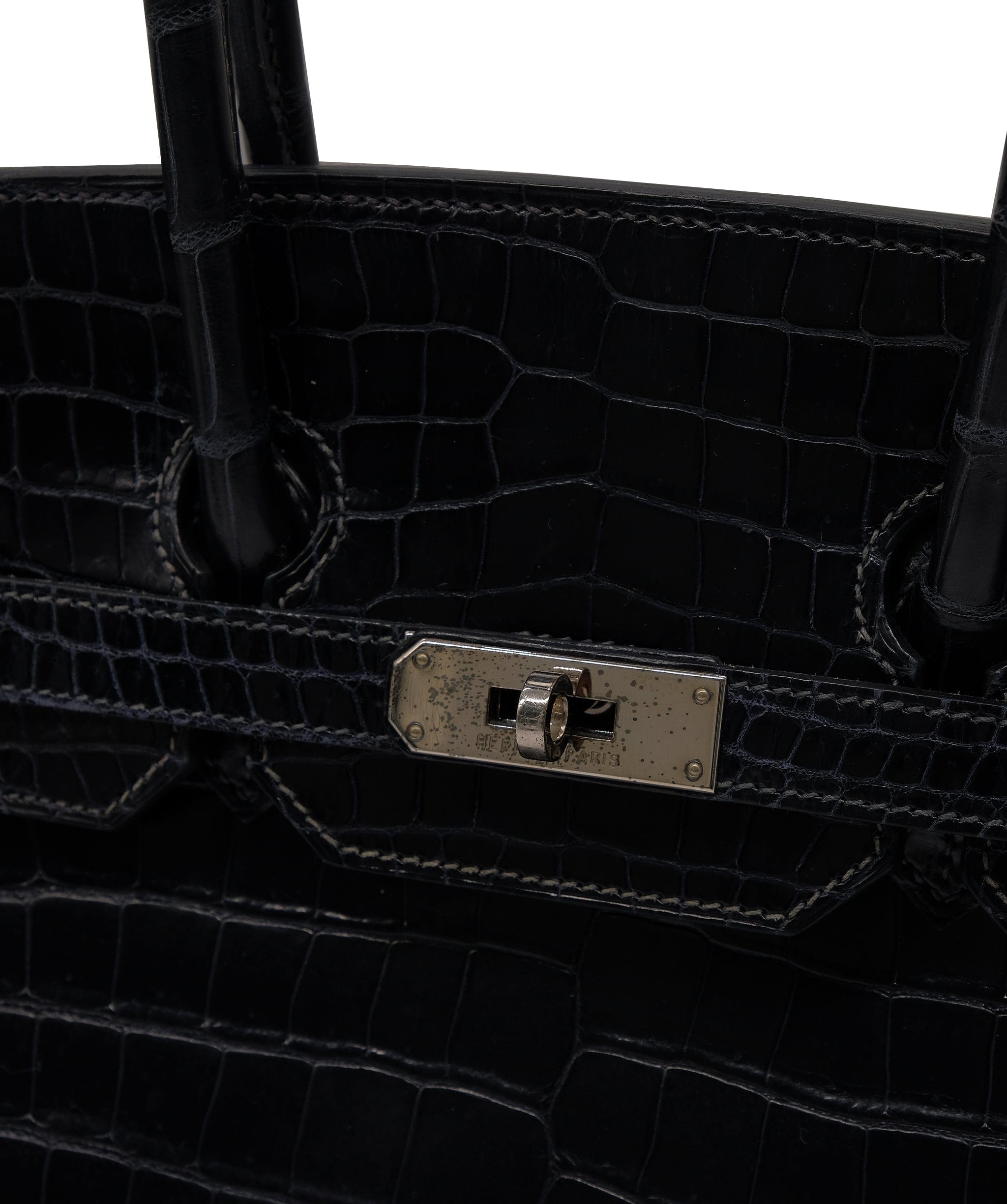 Hermès Hermes Crocodile Birkin 35 PHW ASC4712