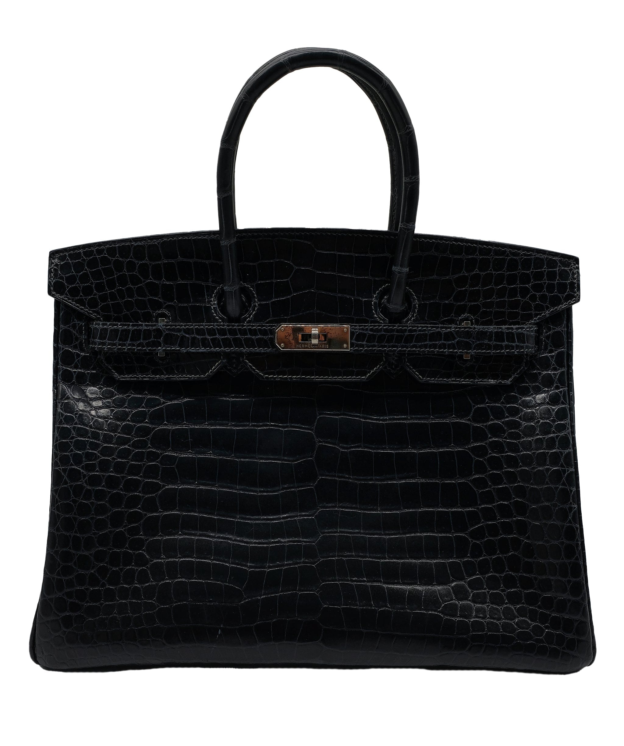 Hermès Hermes Crocodile Birkin 35 PHW ASC4712