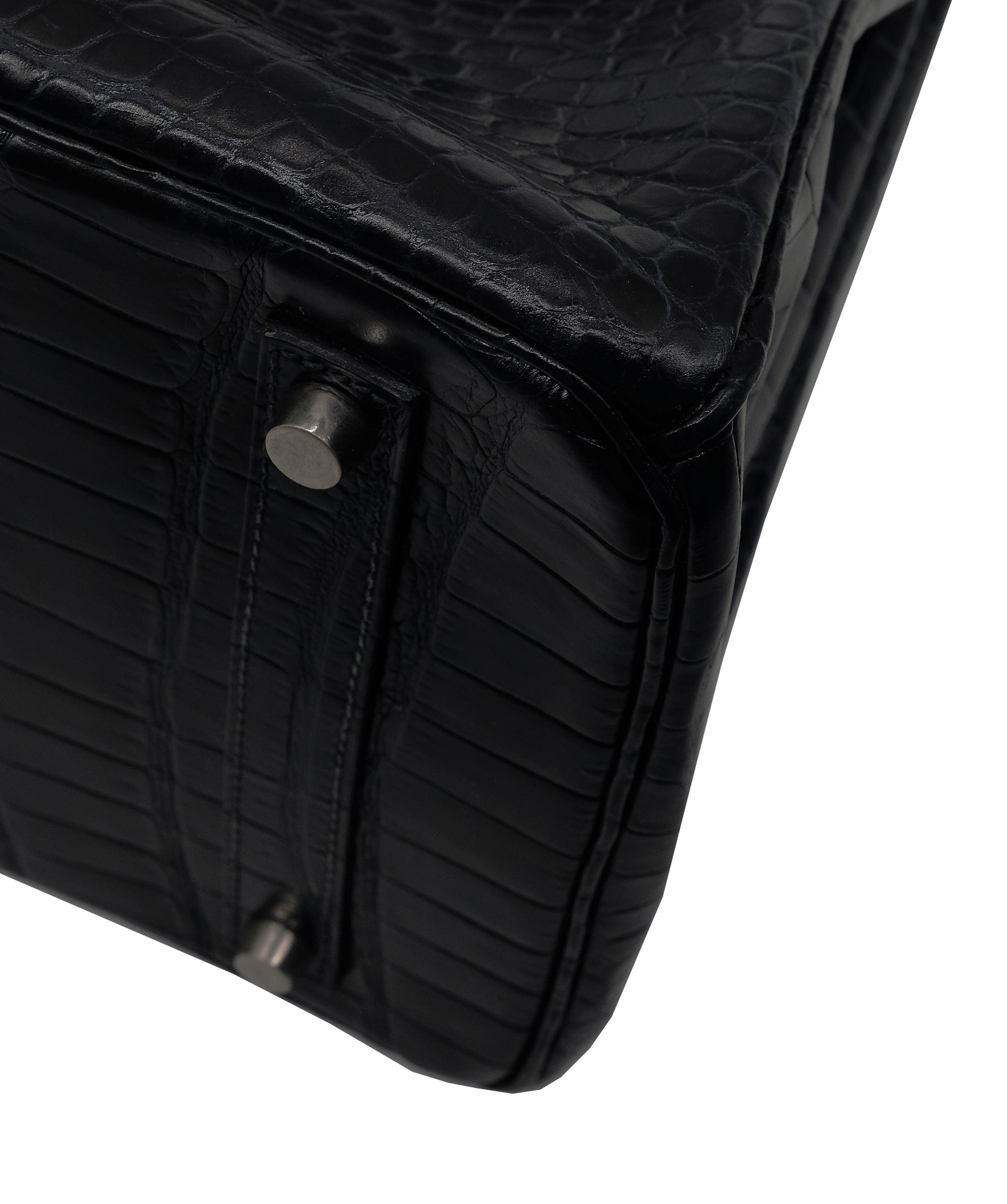 Hermès Hermes Crocodile Birkin 35 PHW ASC4712