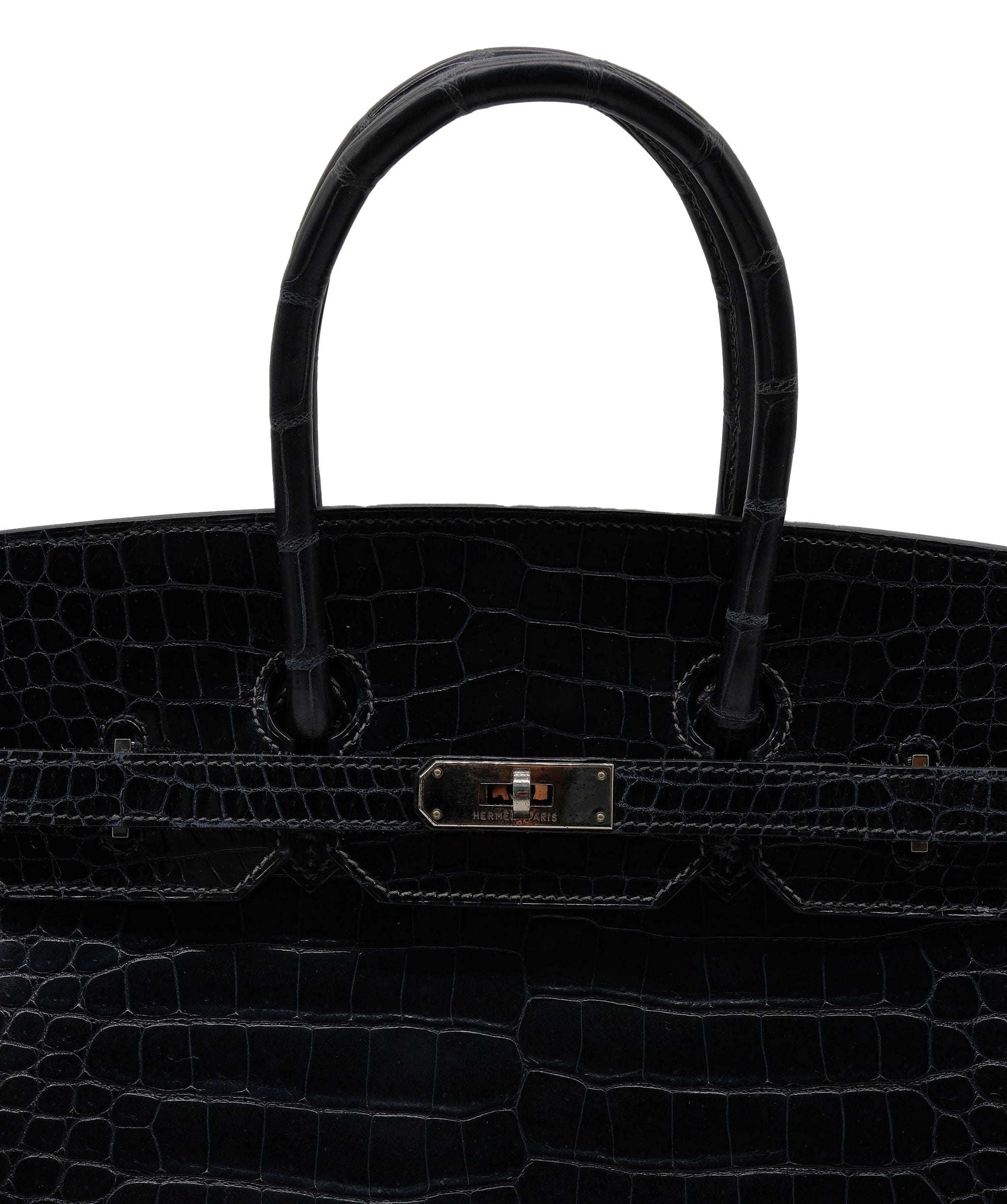 Hermès Hermes Crocodile Birkin 35 PHW ASC4712