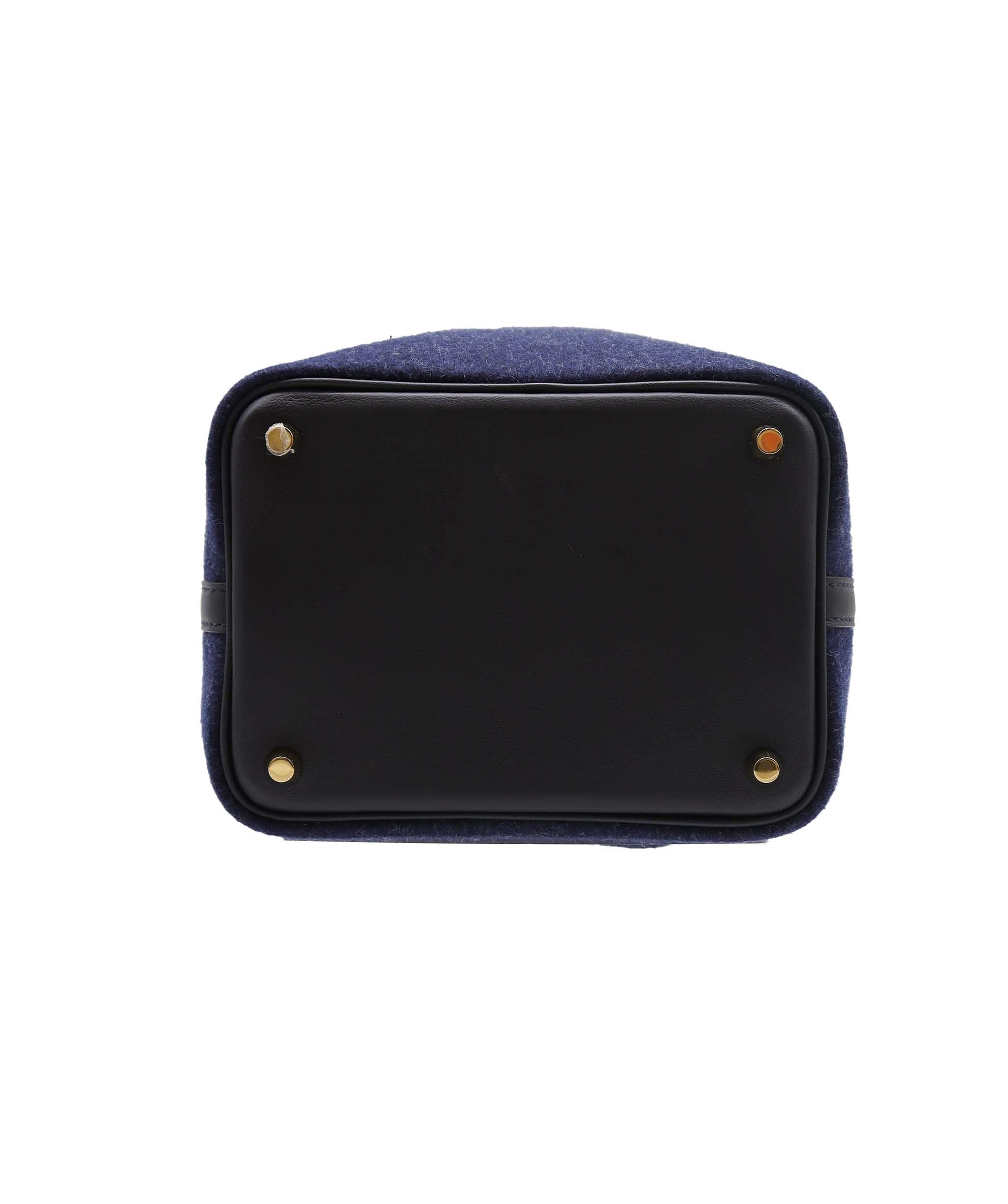 Hermès HERMES "FELT" PICOTIN 18 NAVY BLUE RJC4445