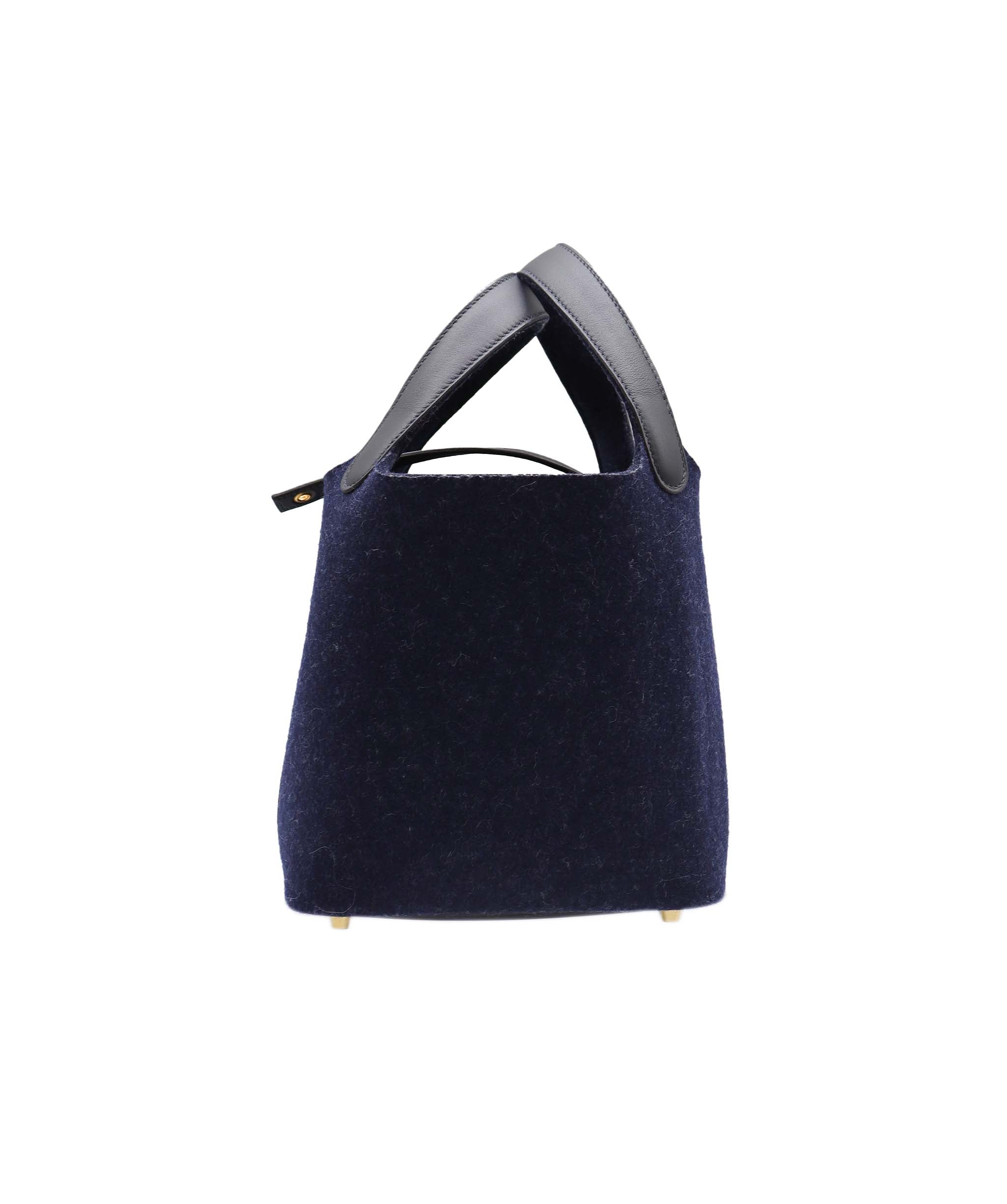 Hermès HERMES "FELT" PICOTIN 18 NAVY BLUE RJC4445