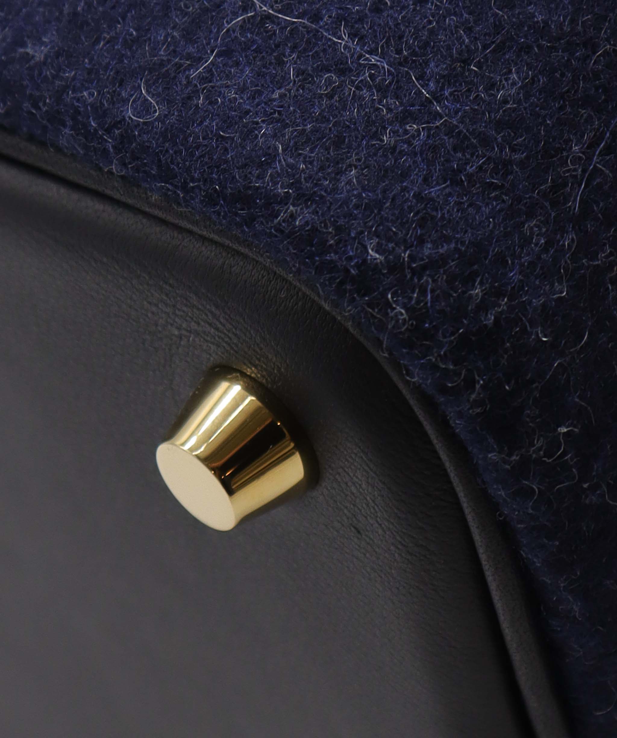Hermès HERMES "FELT" PICOTIN 18 NAVY BLUE RJC4445