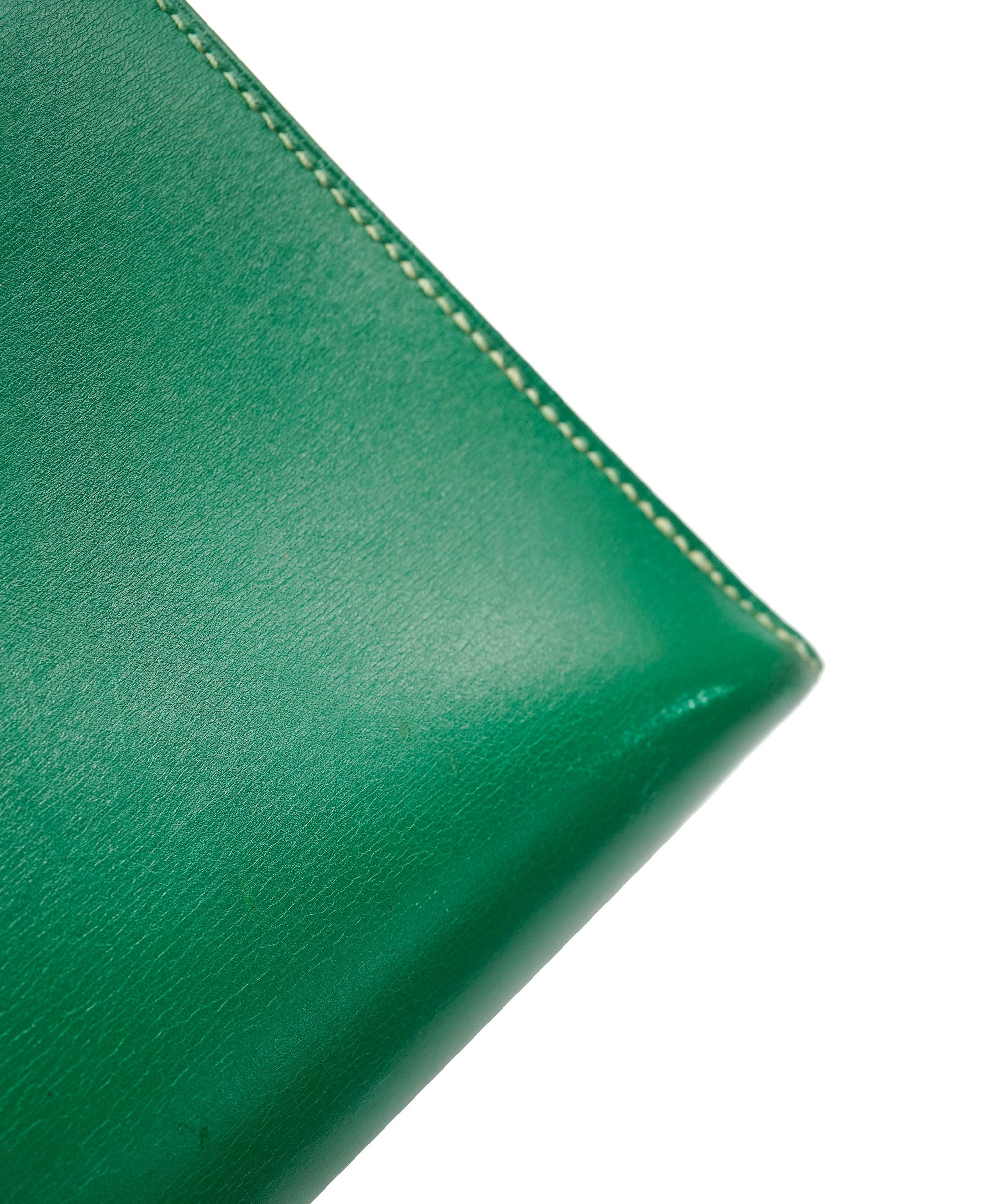 Hermès Hermes green box leather kelly 28 with GHW - AJC0920