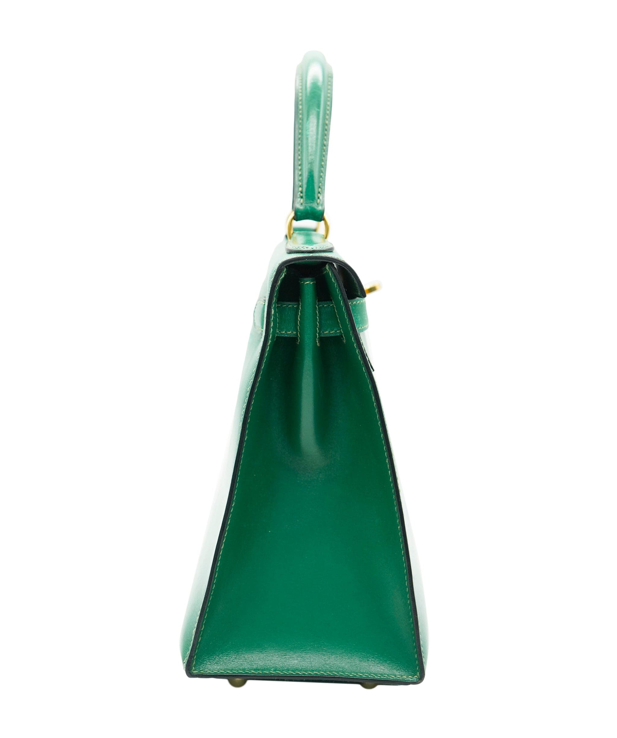 Hermès Hermes green box leather kelly 28 with GHW - AJC0920