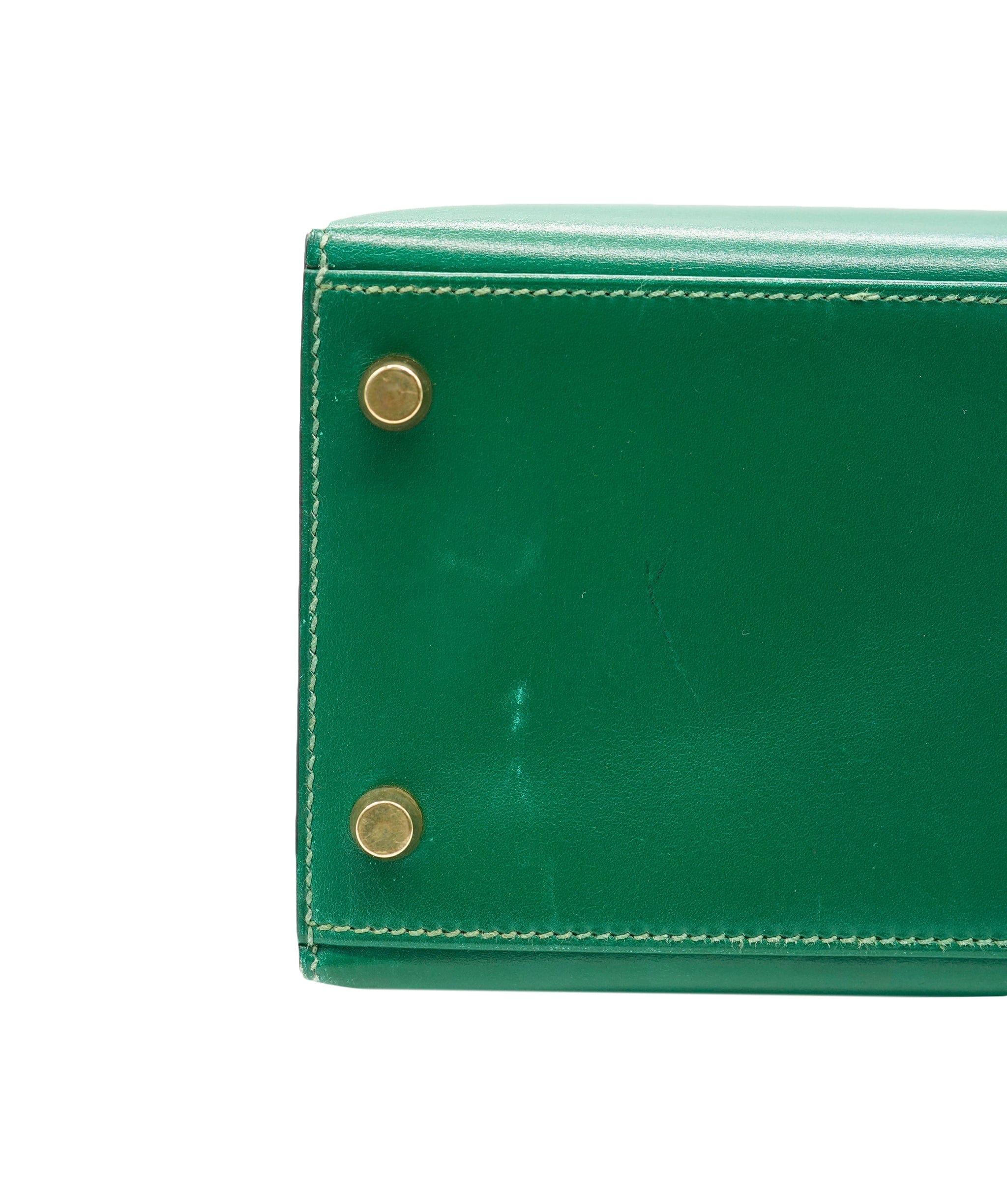 Hermès Hermes green box leather kelly 28 with GHW - AJC0920