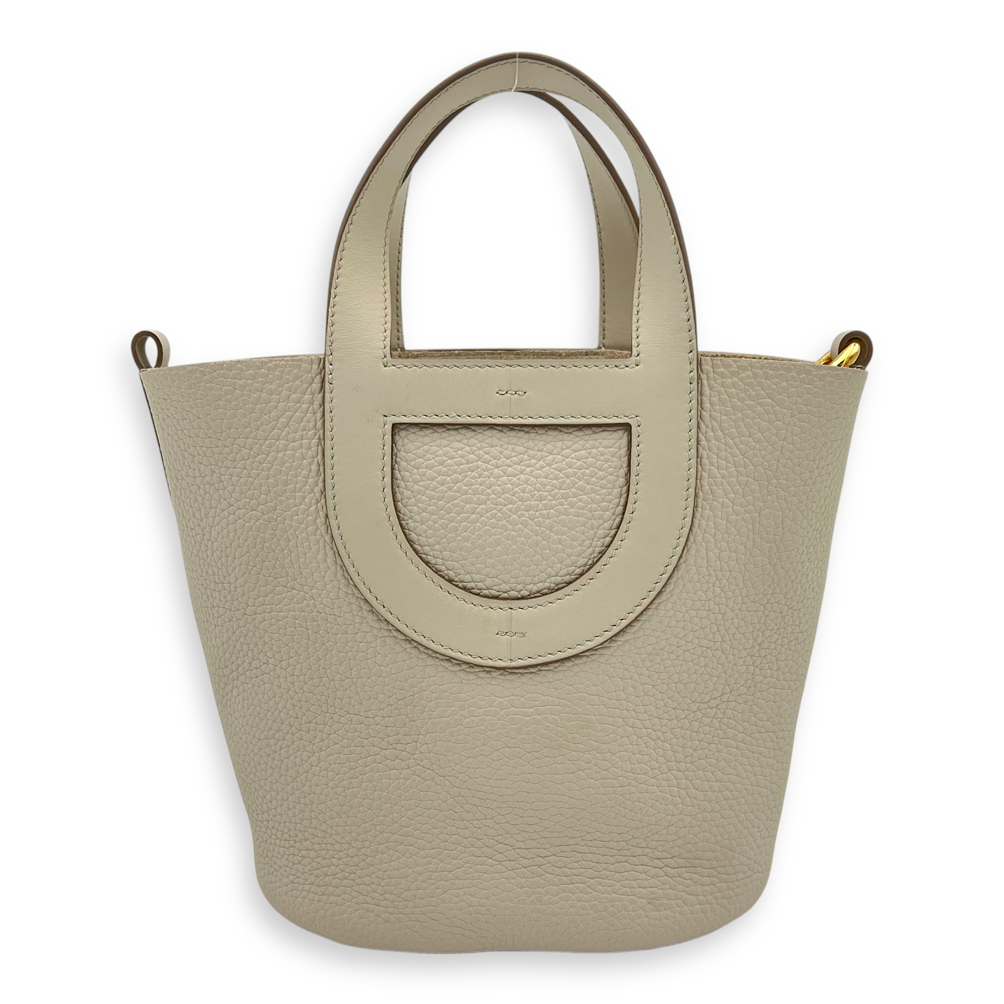 Hermès Hermès In The Loop 18 Beige Marfa in Clemence/Swift, Gold hardware OS2505-006221LP