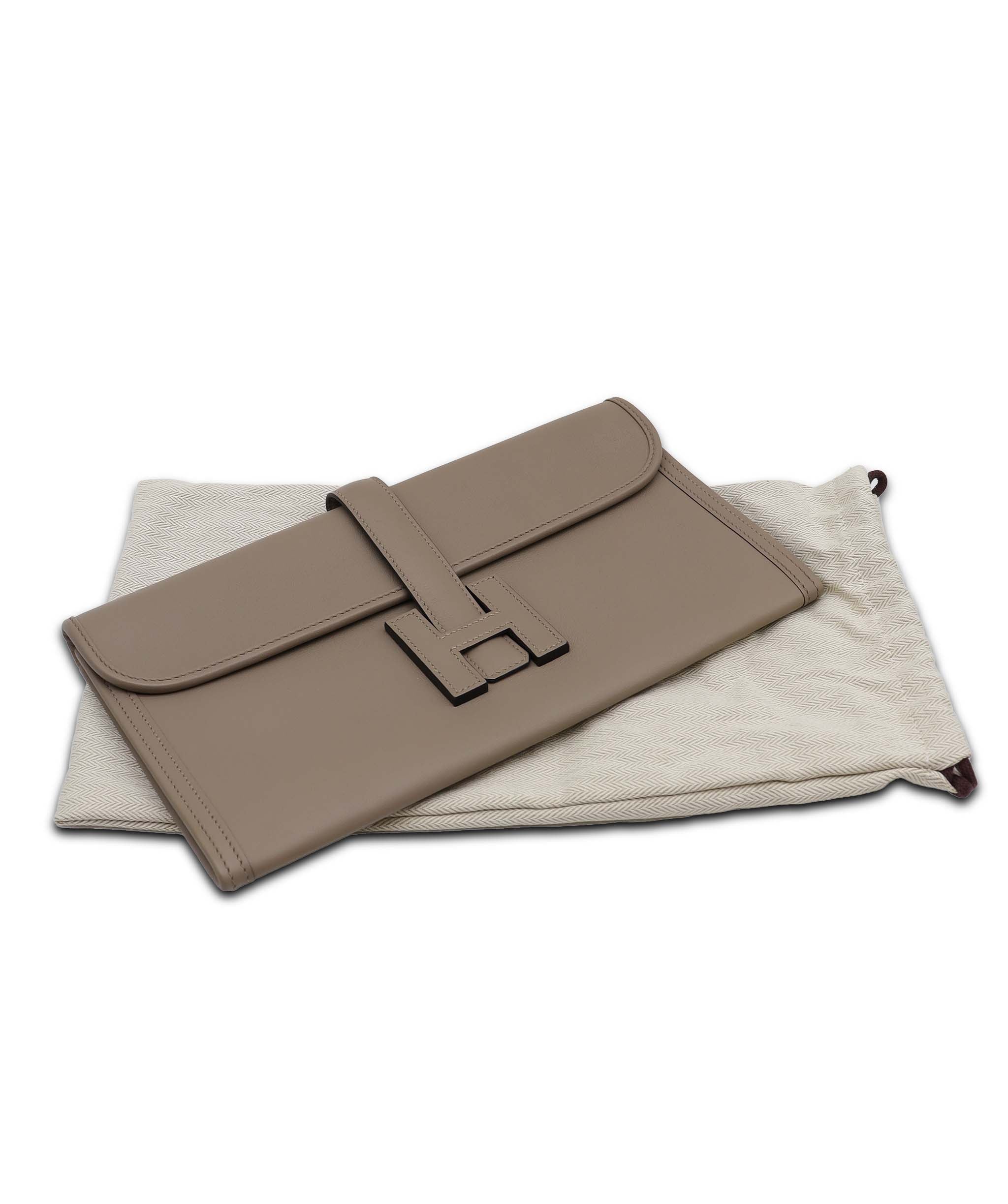 Hermès Hermes Jige Gris A Swift Stamp A DXBS6097
