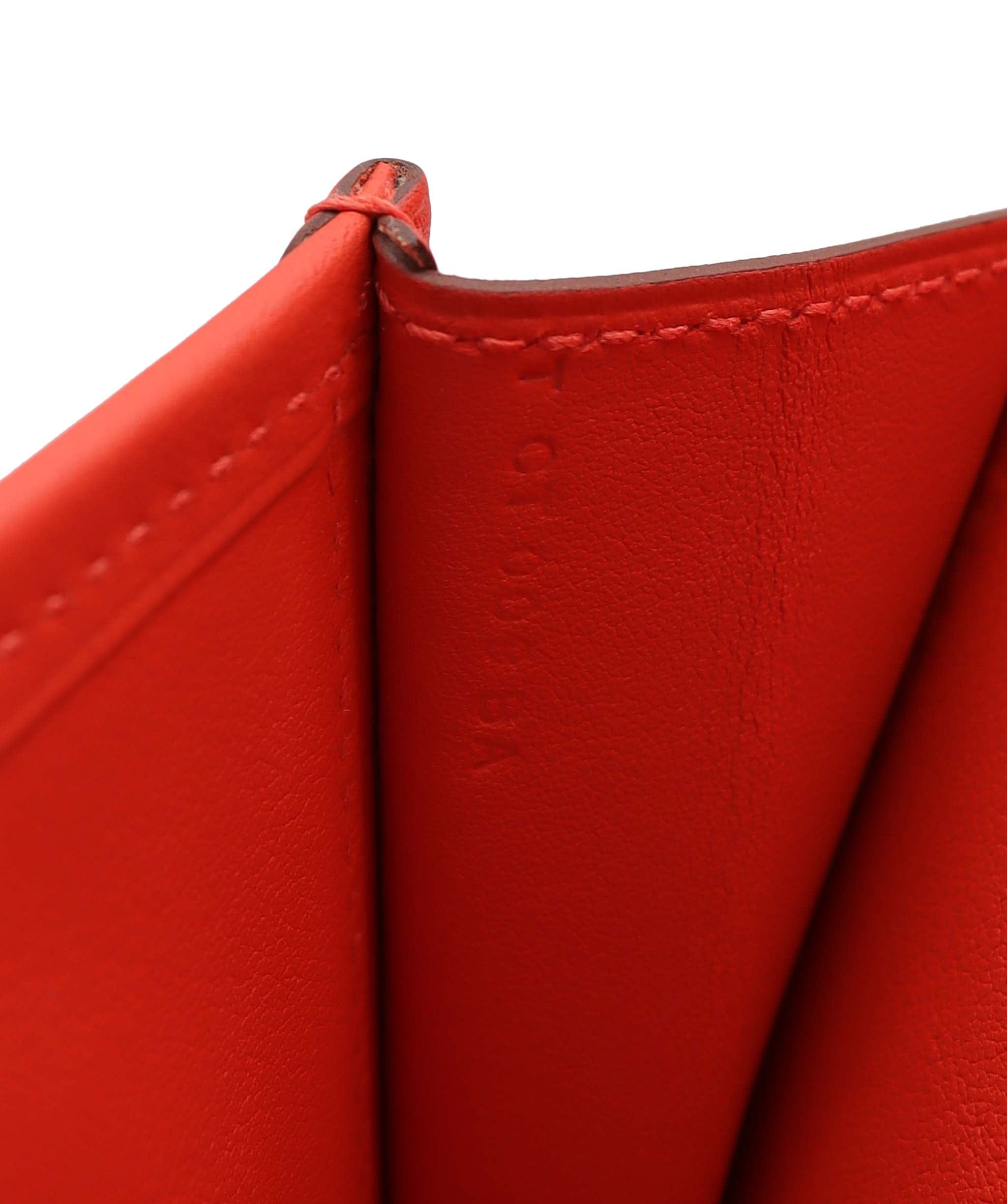 Hermès Hermes Jige Rouge Swift Stamp T DXBS6095