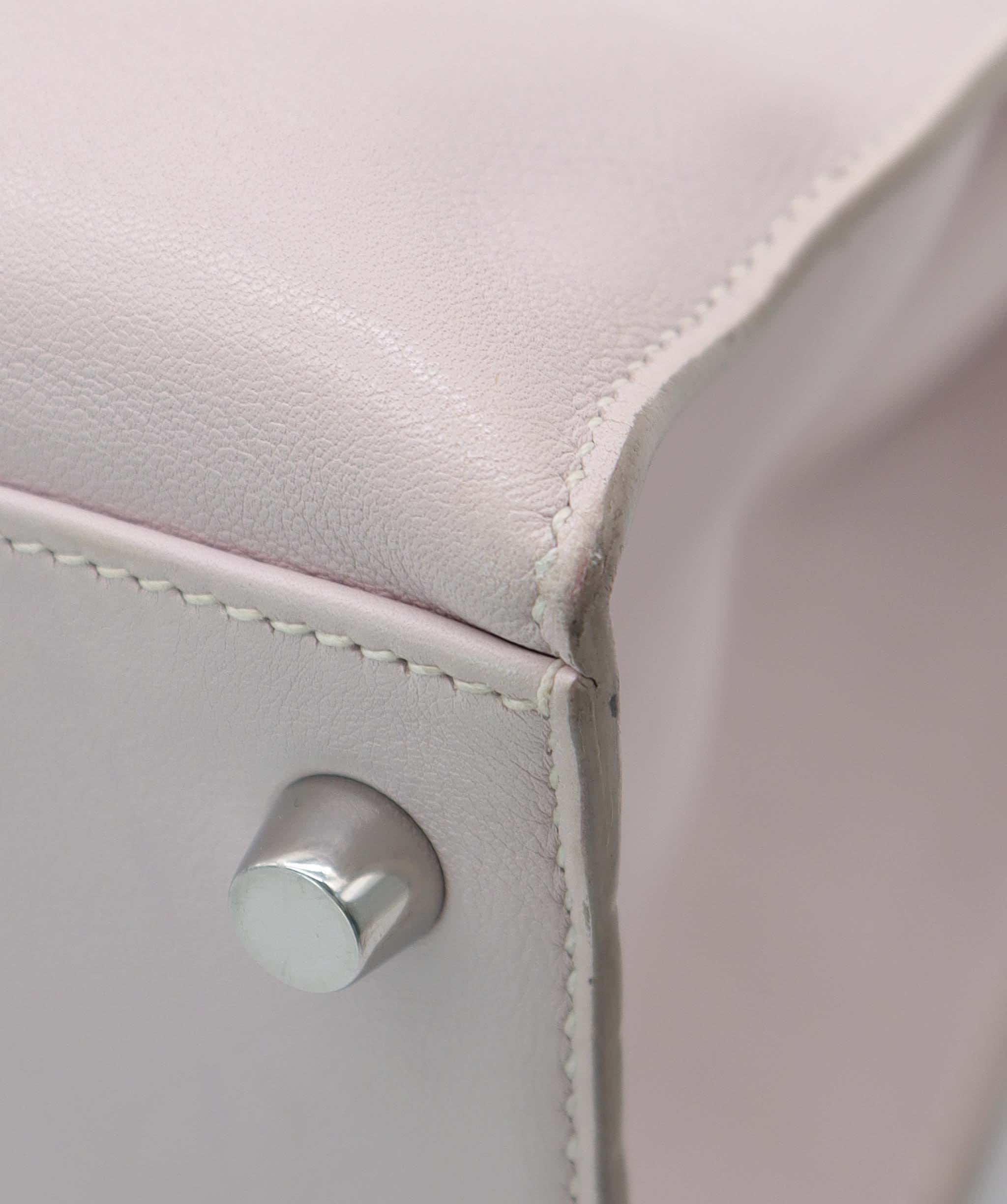 Hermes Hermes jpg Kelly flat rose dragee swift
leather palladium hardware full set with
box rain cover and strap AGC3560