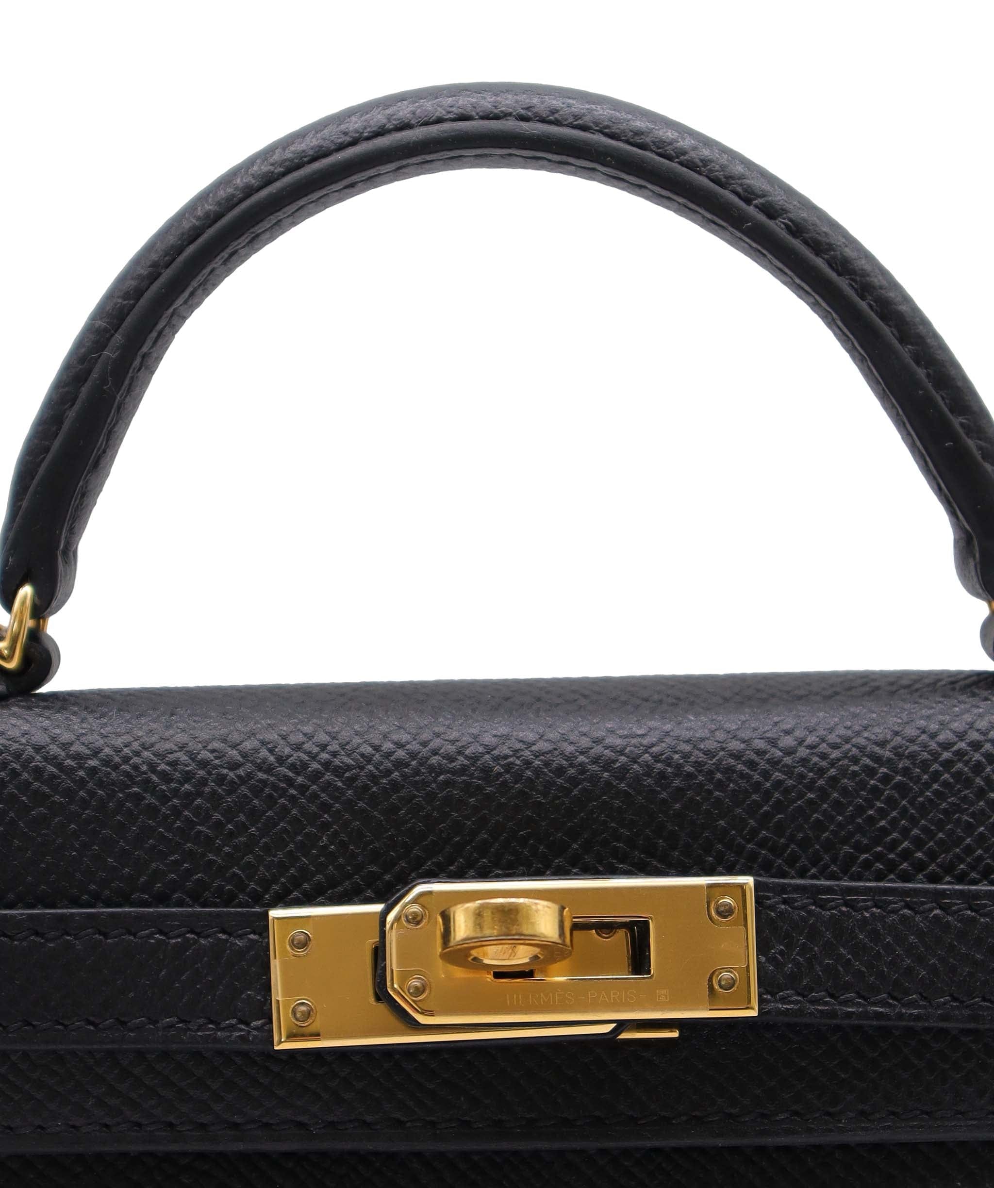 Hermès Hermes Kelly 20 Black Epsom GHW #C - Preloved SKC2049 YEAR 2018