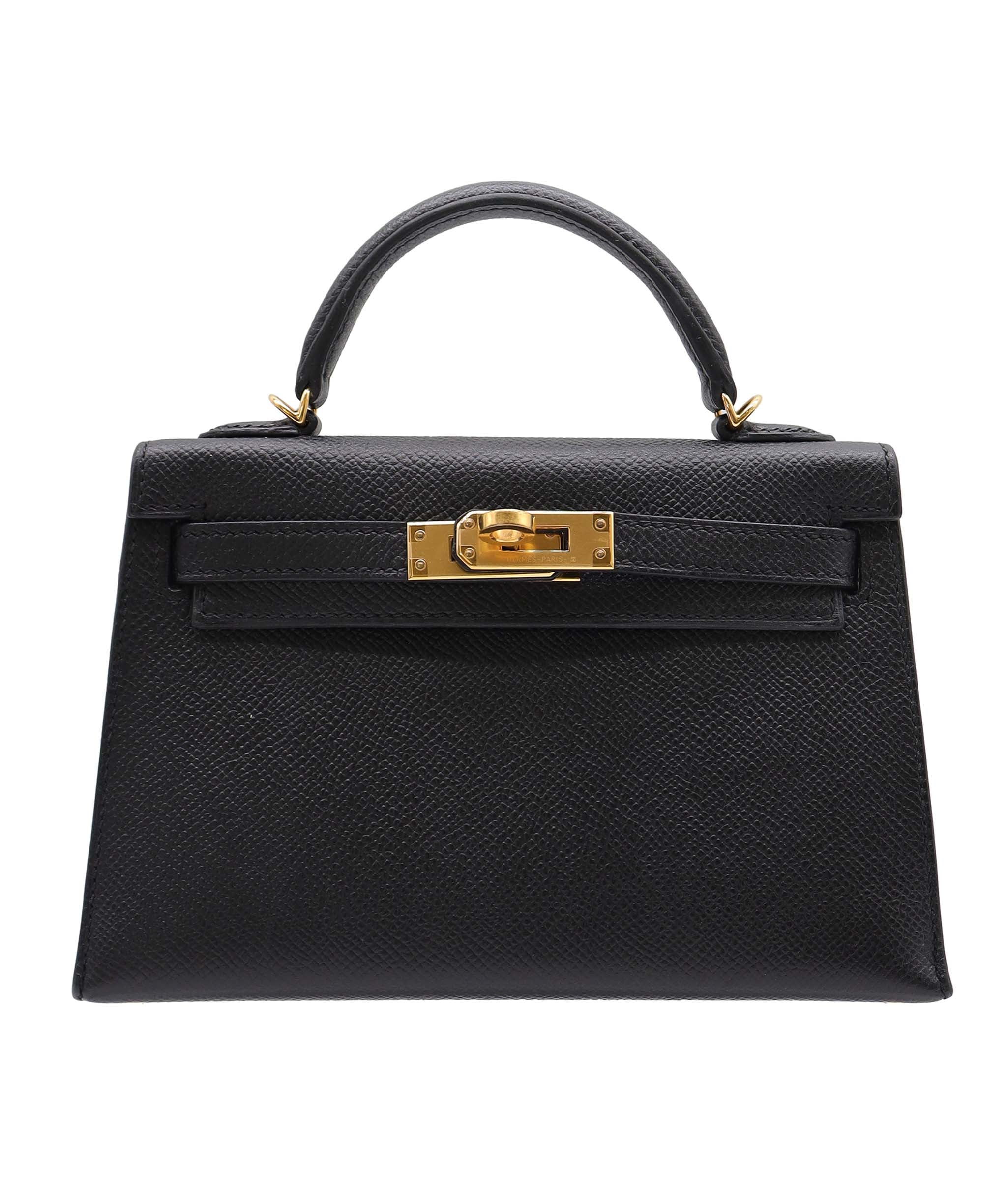Hermès Hermes Kelly 20 Black Epsom GHW #C - Preloved SKC2049 YEAR 2018