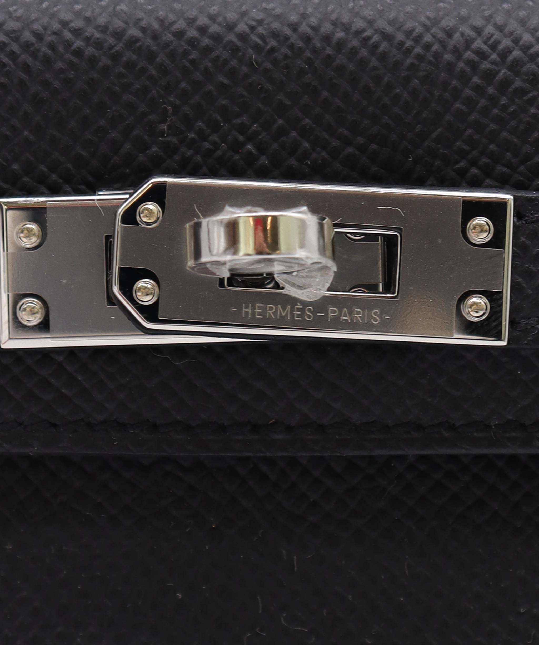 Hermès Hermes Kelly 20 Black Epsom PHW #W SKC1968