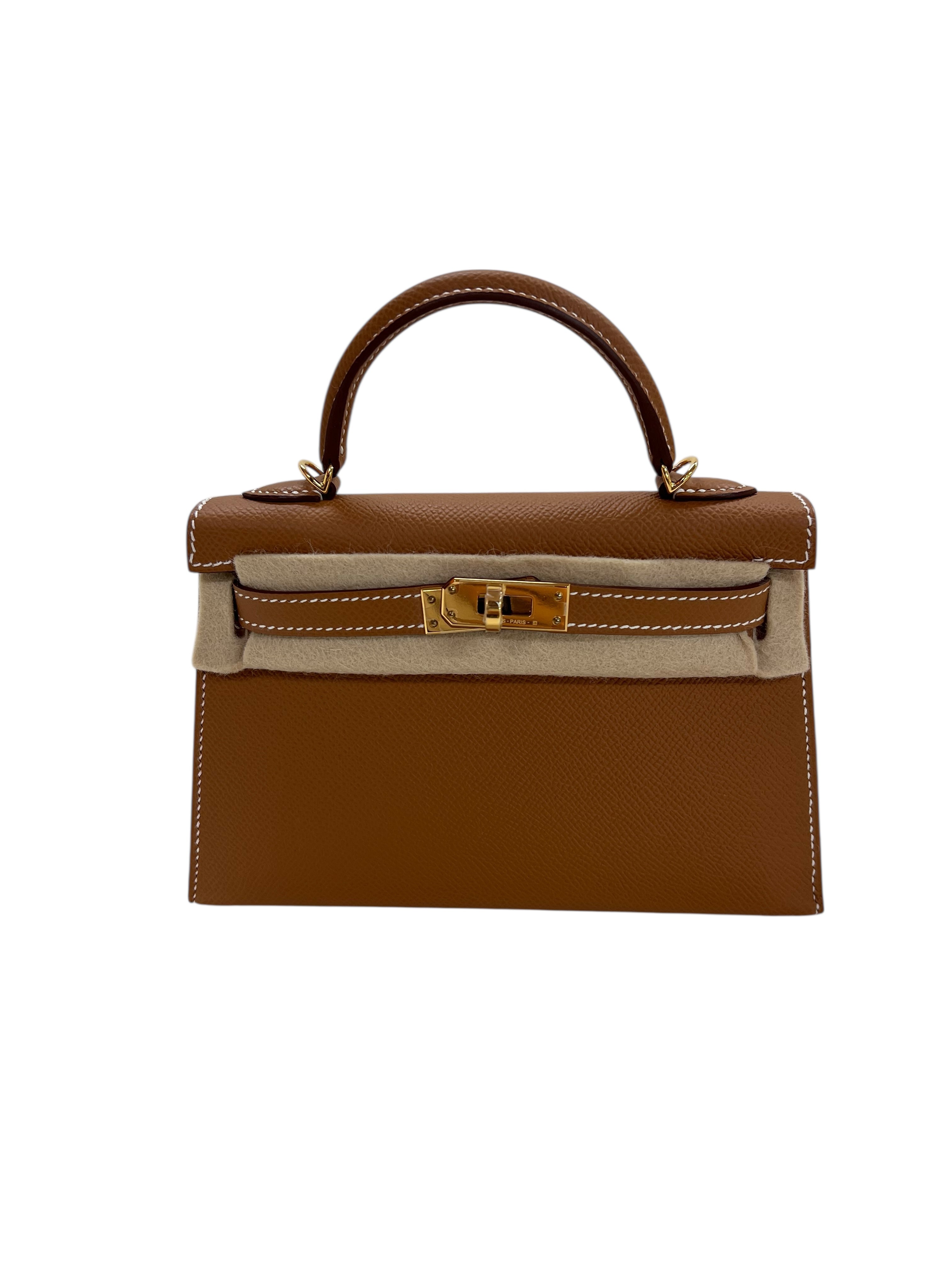 Hermès Hermes Kelly 20 Gold Epsom GHW #K SKCJB-299987