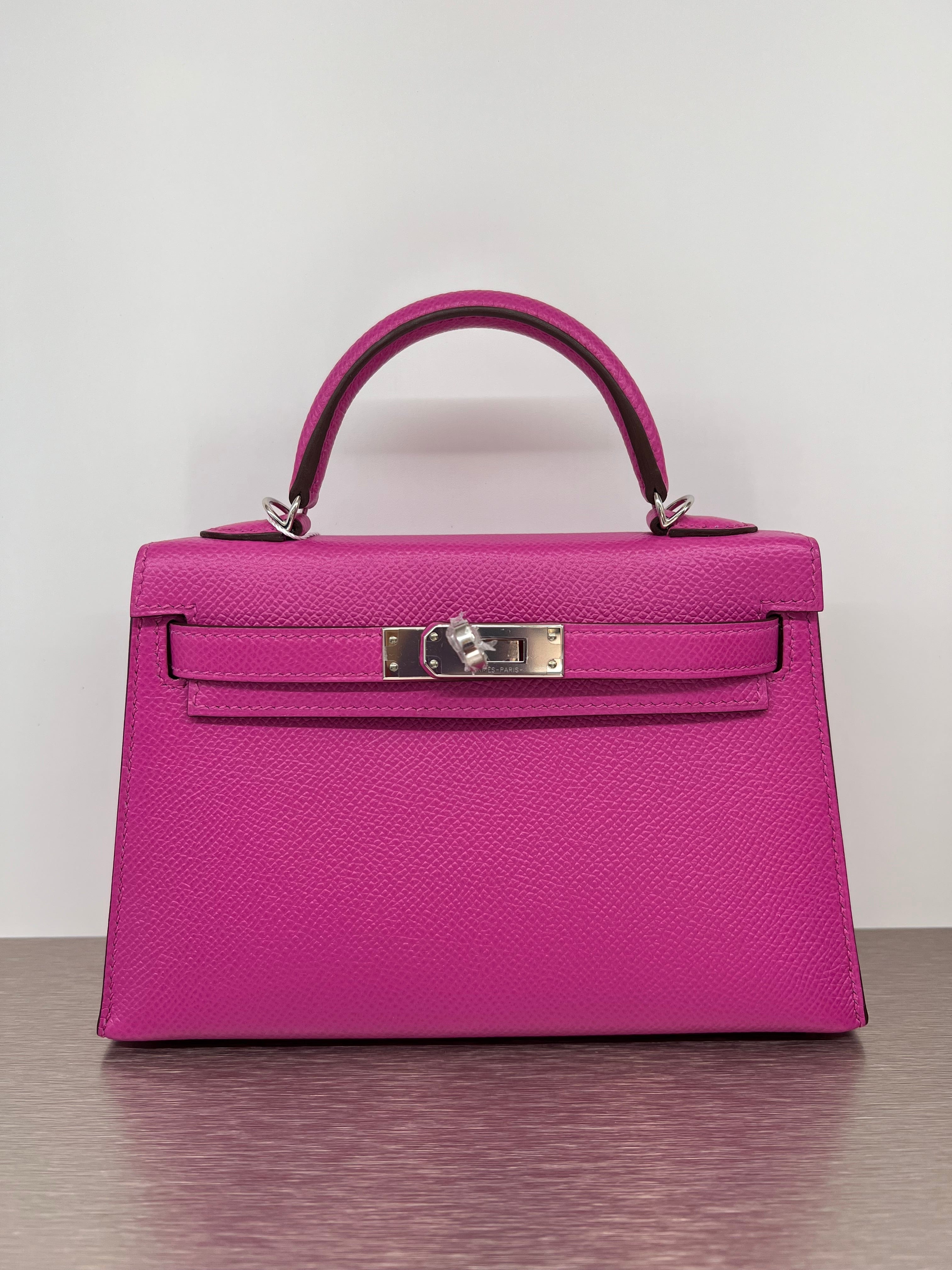Hermès Hermes Kelly 20 Magnolia Epsom PHW #C SKC8017H