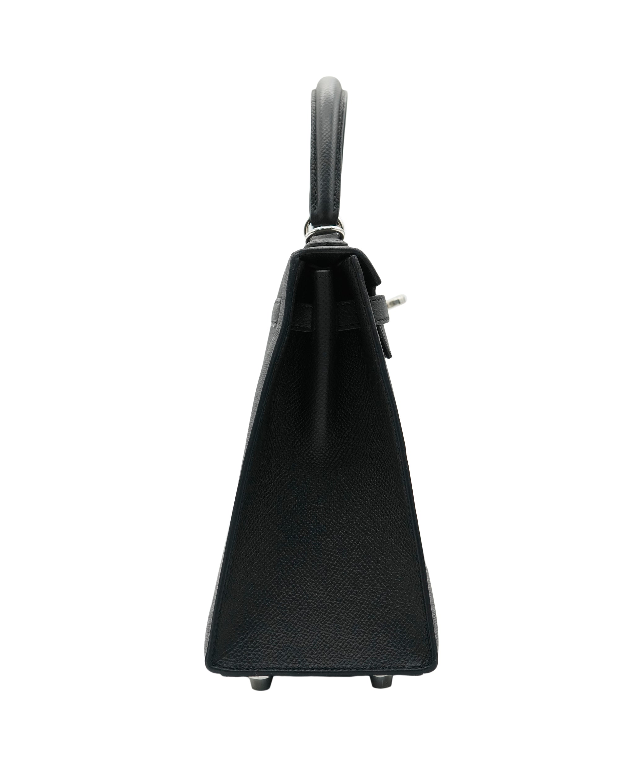 Hermès Hermes Kelly 25 Noir Epsom With Palladium Hardware 2022 ALC2699