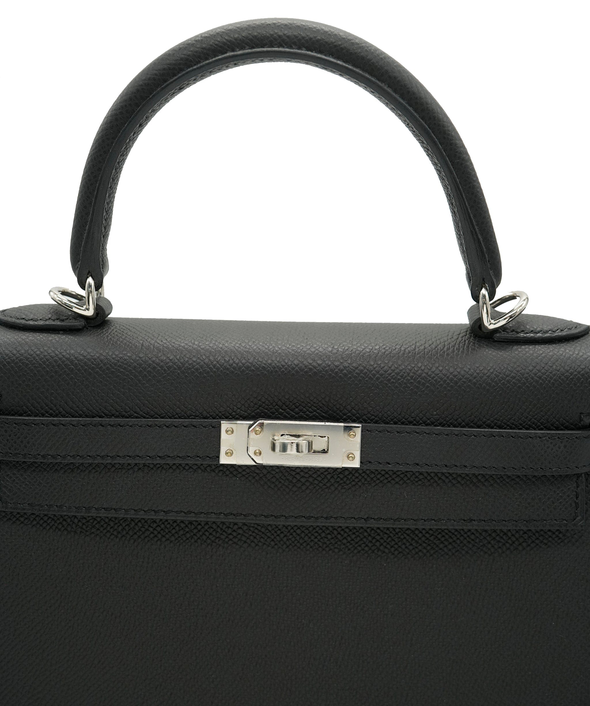 Hermès Hermes Kelly 25 Noir Epsom With Palladium Hardware 2022 ALC2699