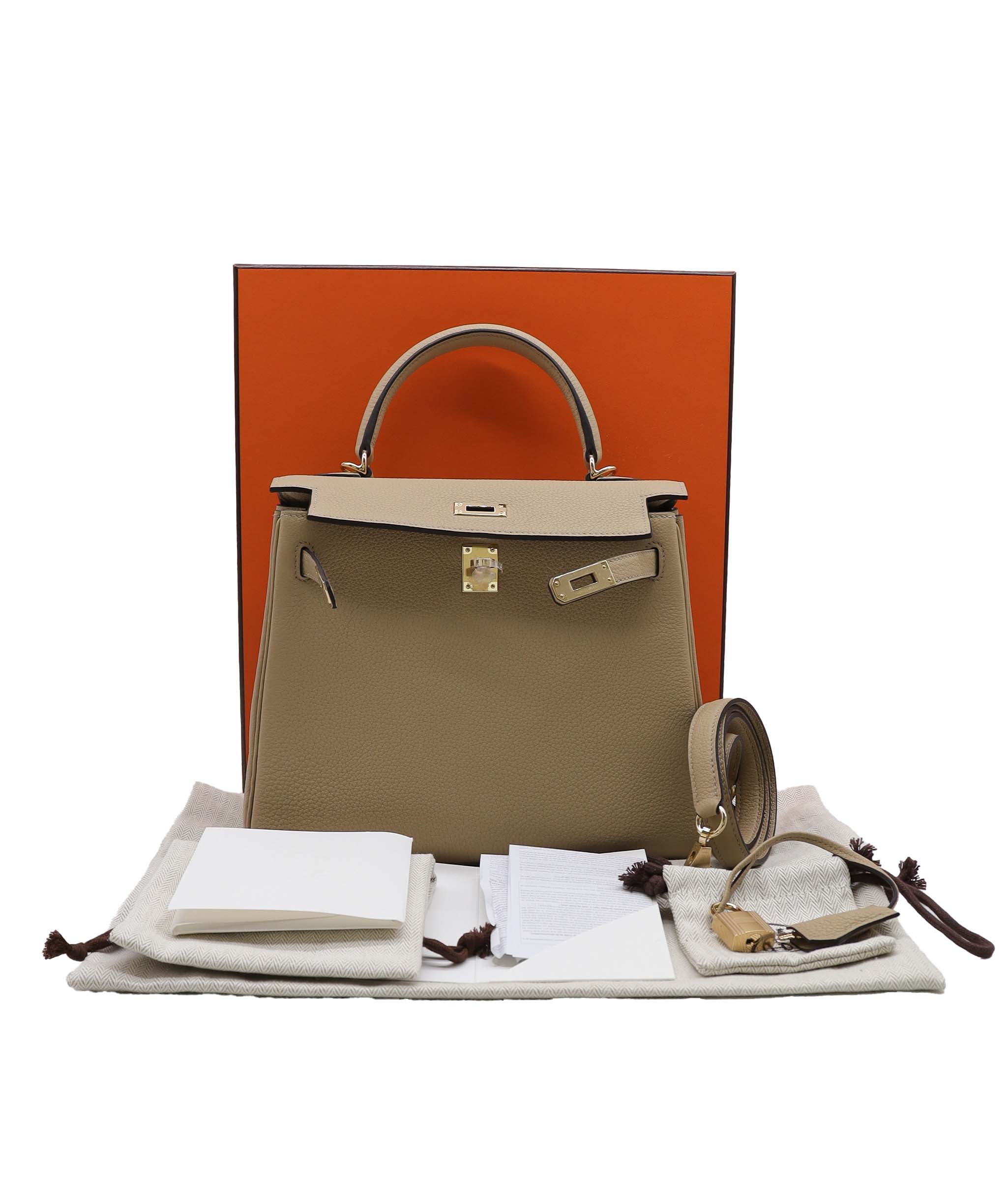 Hermès Hermes Kelly 25 Retourne Trench Togo PBHW #K SKC2025