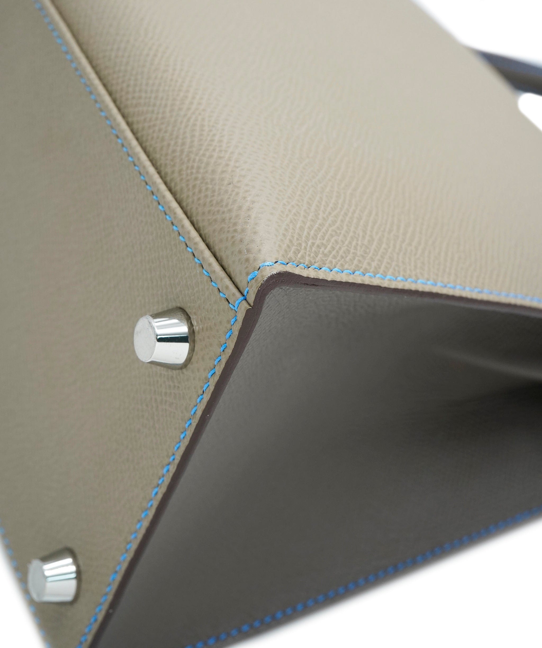 Hermes Kelly 28 Sellier HSS Etoupe (Blue Stitch) Epsom BPHW ASL10983