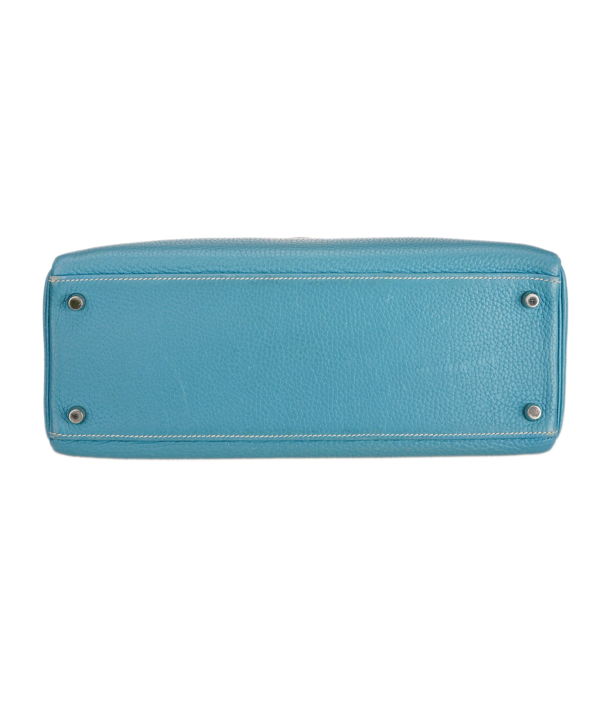 Hermès Hermes Kelly 32 Blue Jeans Clemence With PHW ALC3631