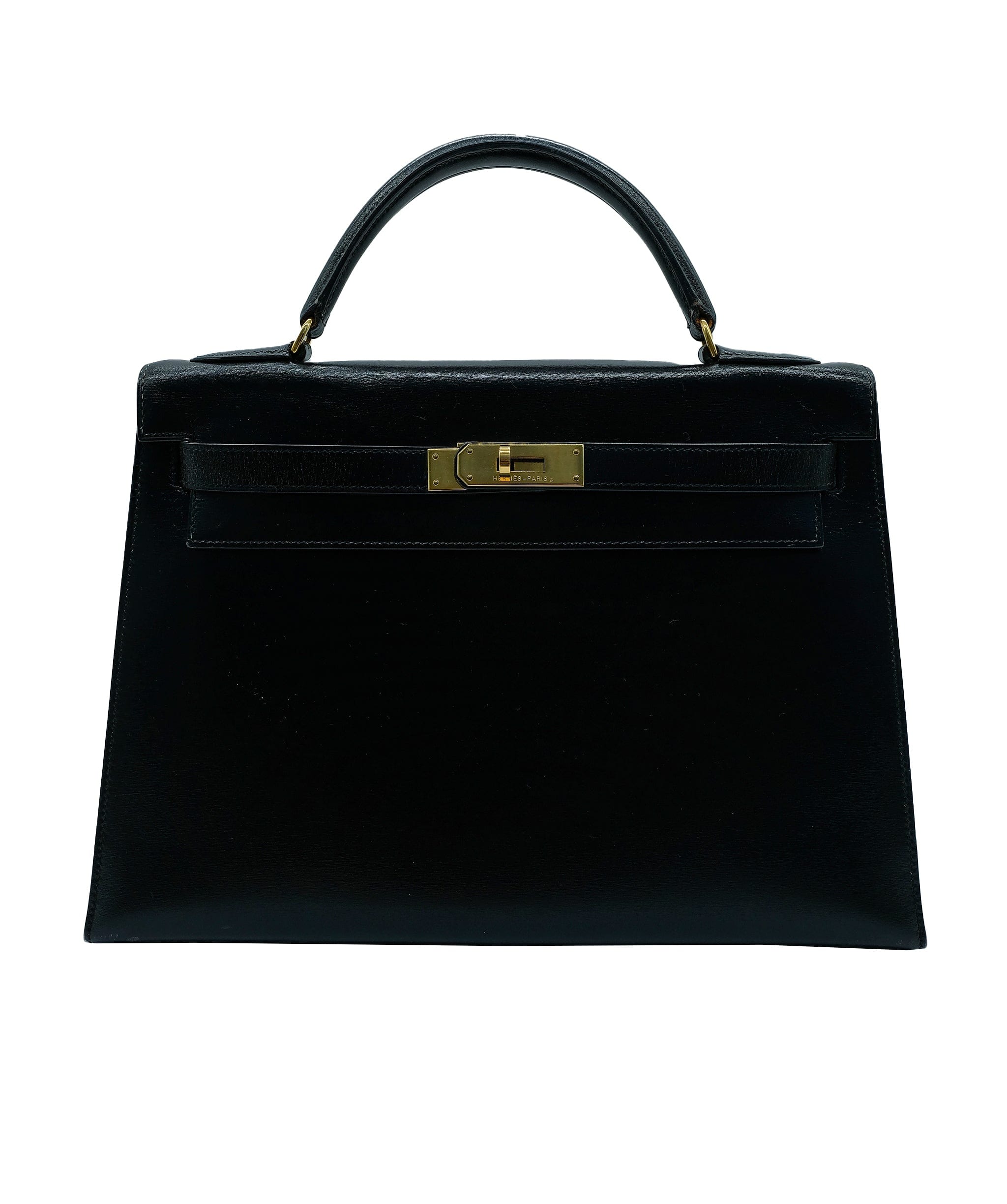 Hermes Kelly 32 Box Black AGC3536