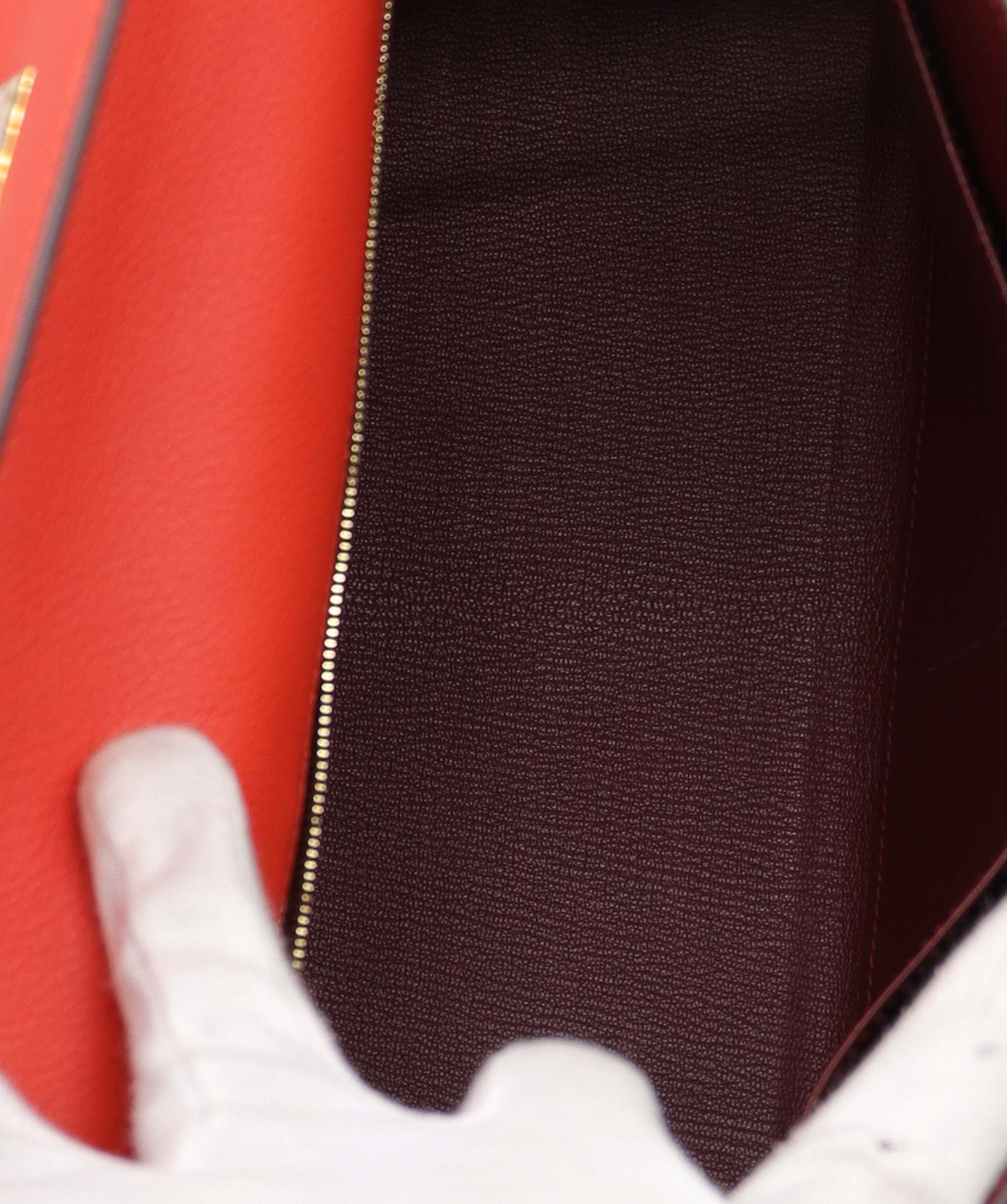 Hermès Hermes Kelly 32 Evercolour with box, dustbag & clochette AGC2537 year 2018