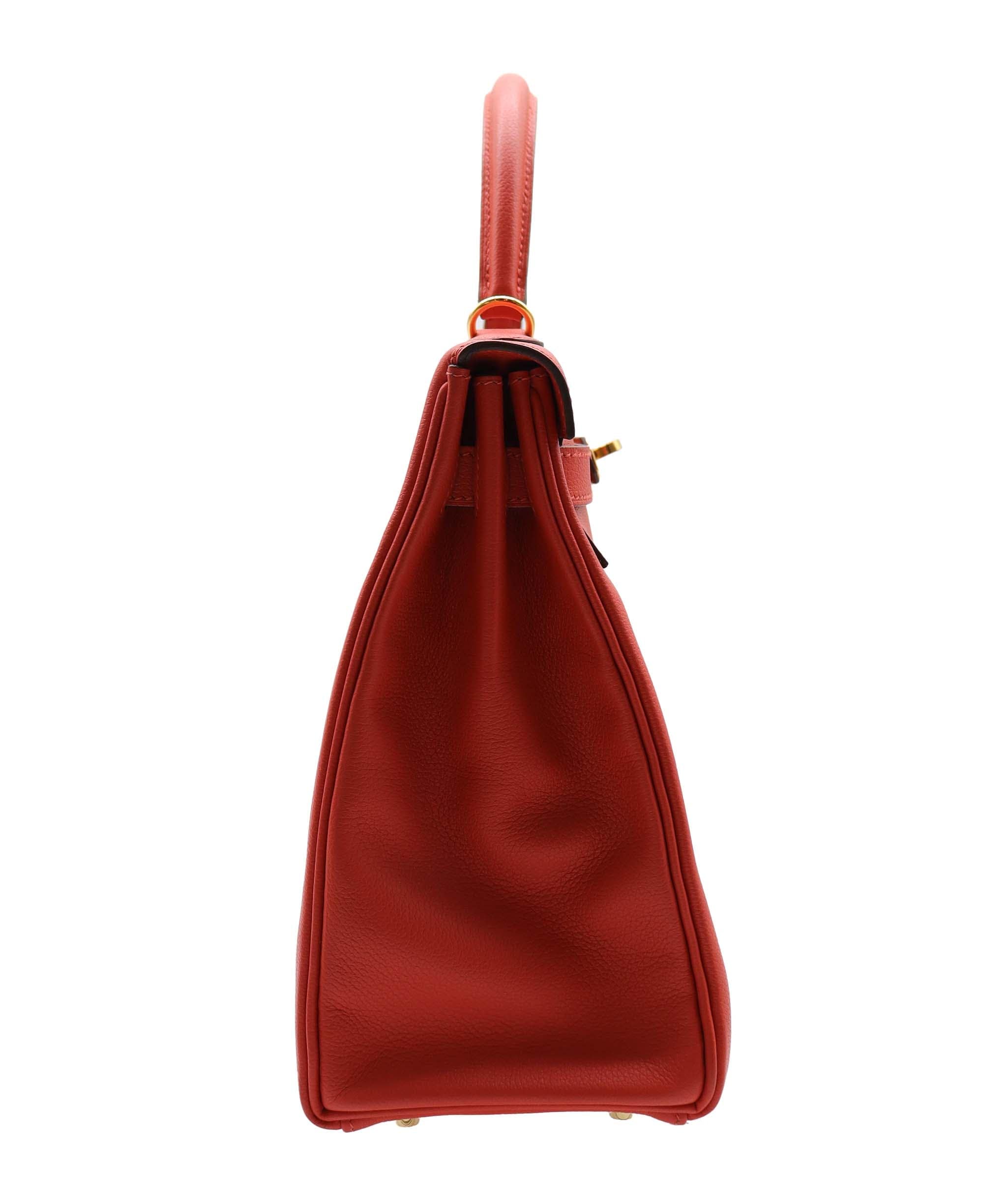 Hermès Hermes Kelly 32 Evercolour with box, dustbag & clochette AGC2537 year 2018