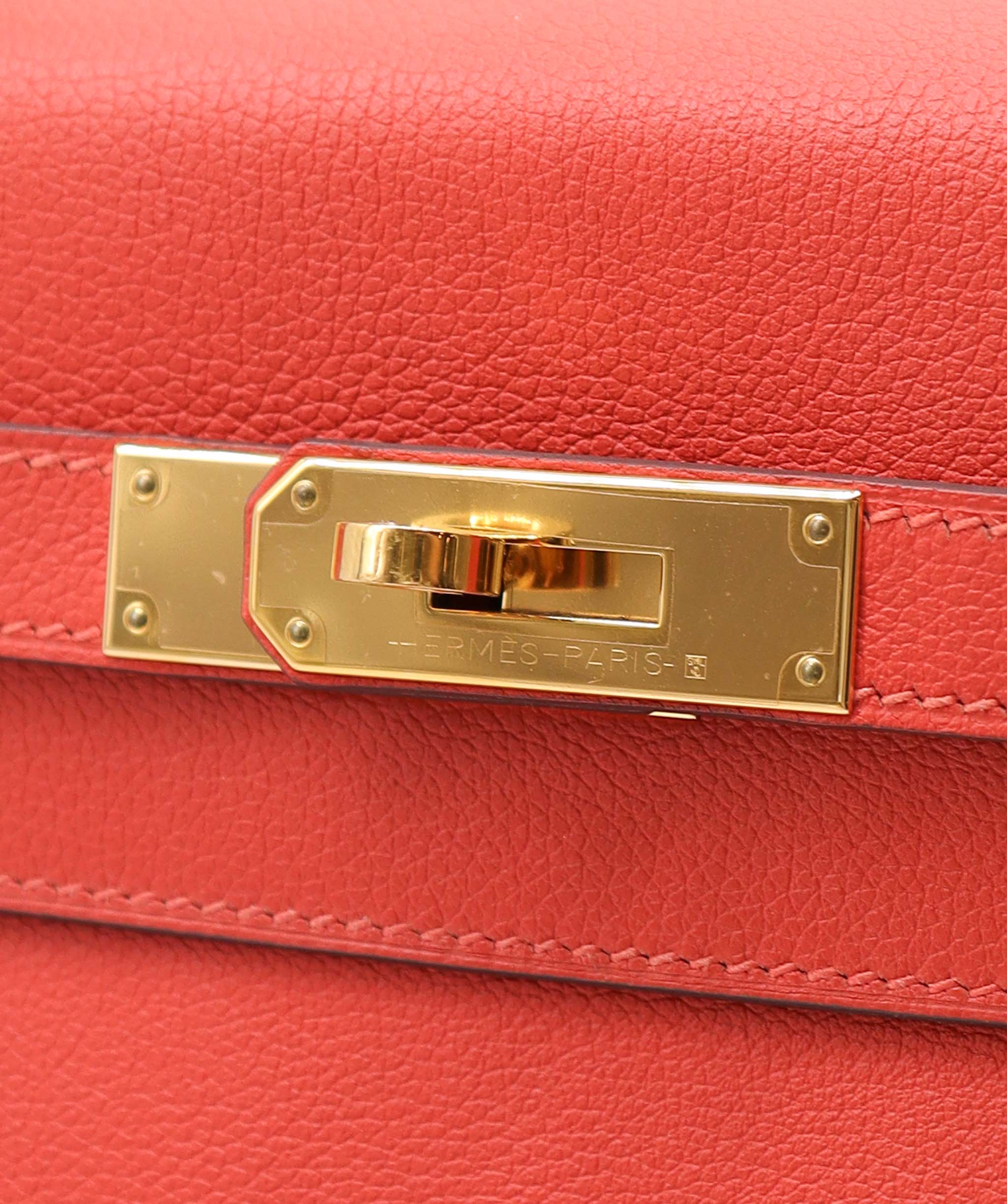 Hermès Hermes Kelly 32 Evercolour with box, dustbag & clochette AGC2537 year 2018