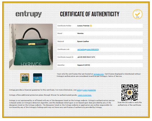 Hermès Hermes Kelly 32 HSS Malacite / Black Epsom GHW #R SKC1528