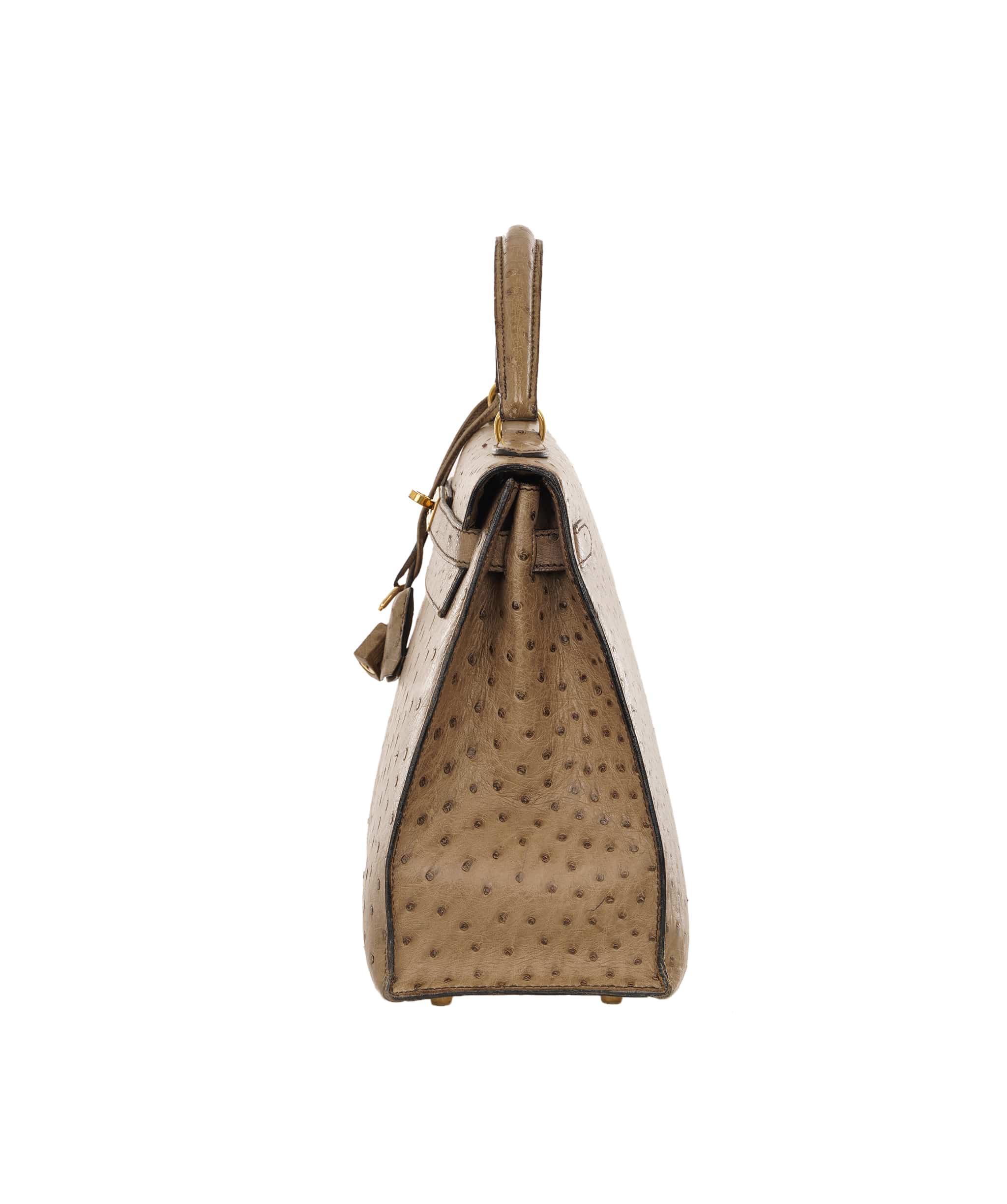 Hermès Hermès Kelly 32 in Etoupe Vintage Ostrich ALC4155