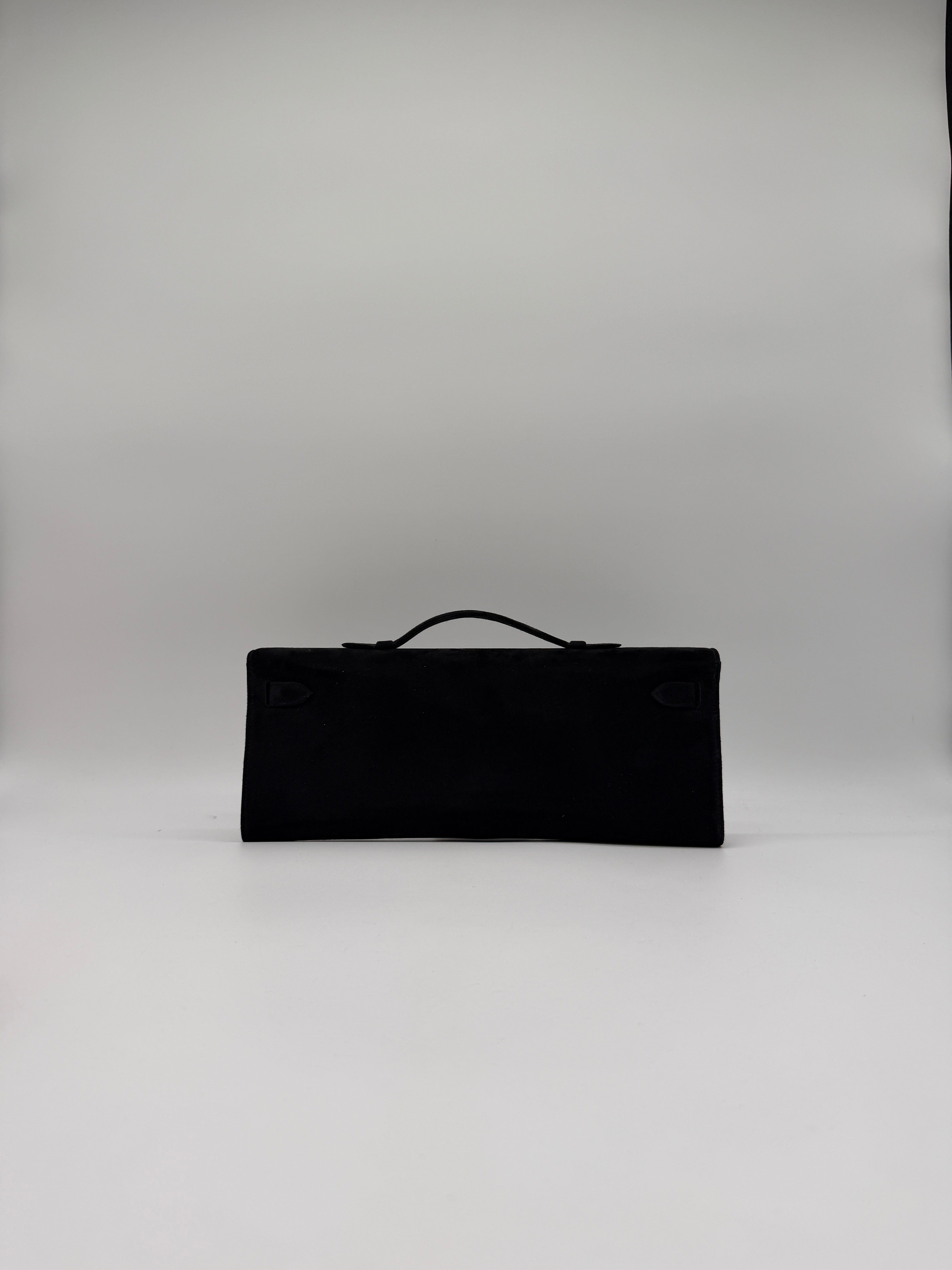 Hermès Hermès Kelly Cut Black Doblis Permabrass Hardware