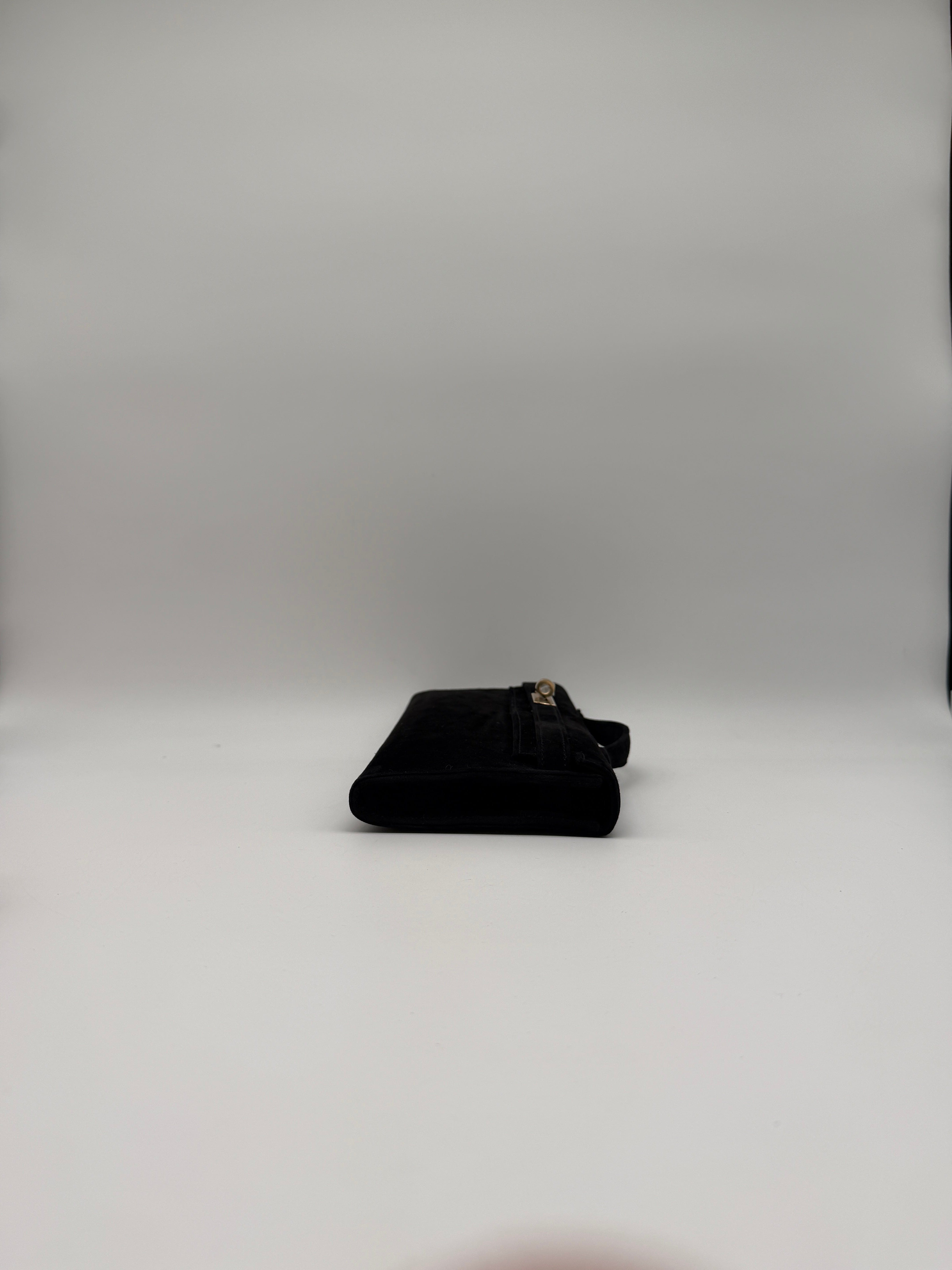 Hermès Hermès Kelly Cut Black Doblis Permabrass Hardware