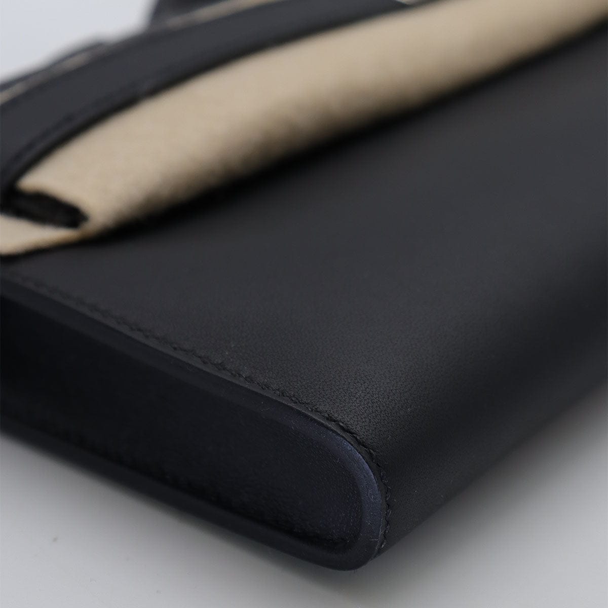 hermès HERMES Kelly Cut Black Swift PHW K B-210472