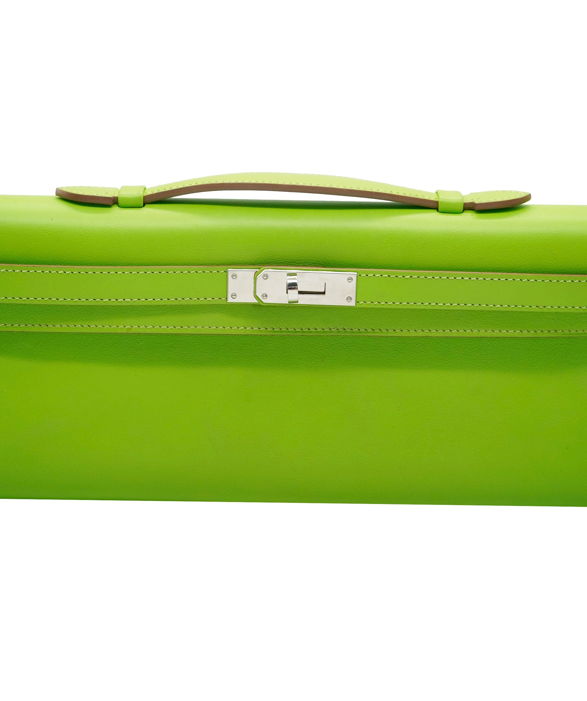 Hermès Hermes Kelly Cut Vert Cru Swift Lether PHW ANC1282