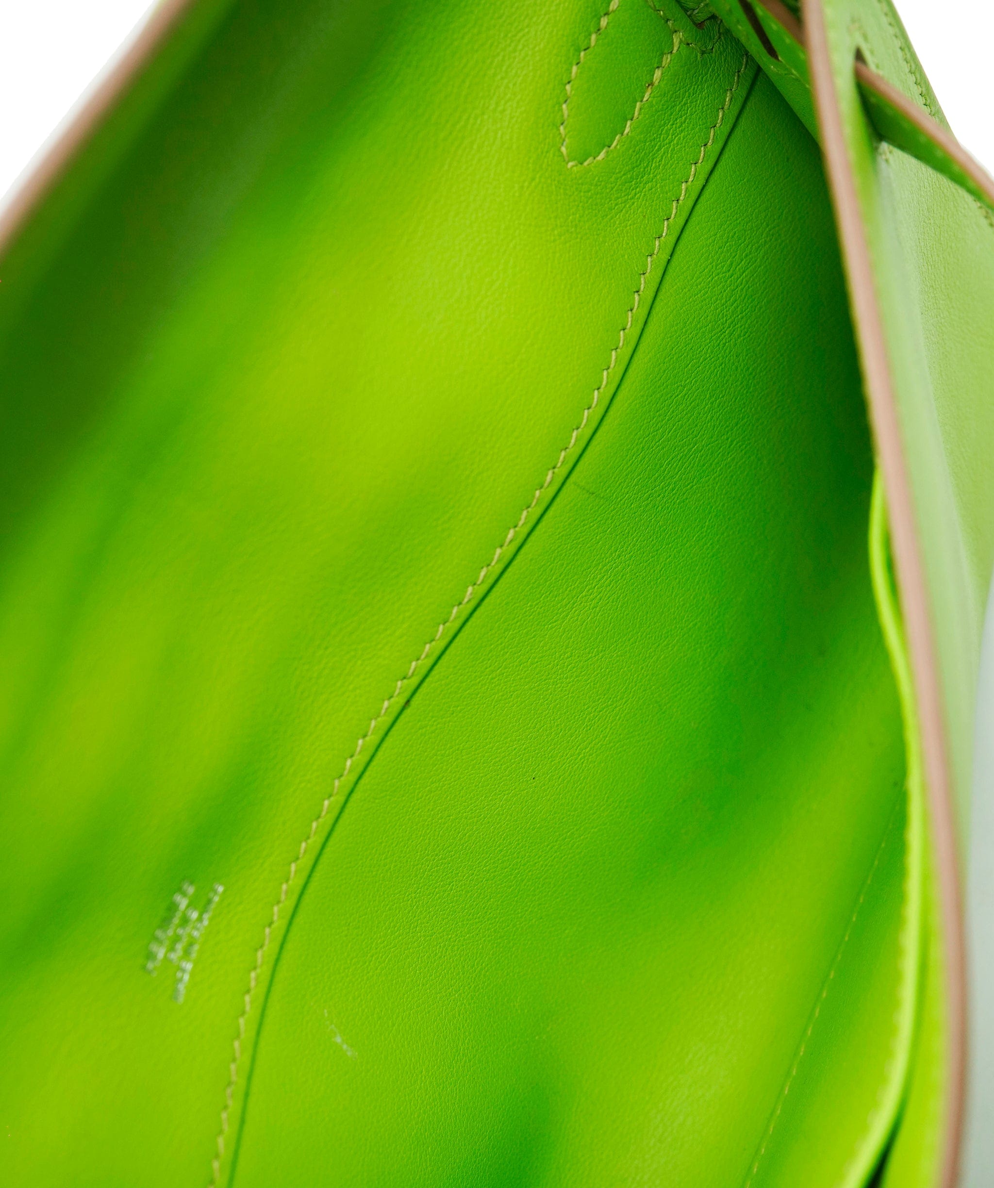 Hermès Hermes Kelly Cut Vert Cru Swift Lether PHW ANC1282