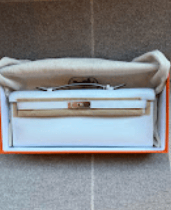 Hermès Hermes kelly cut (x) blue pale phw Z swift ALTC0652
