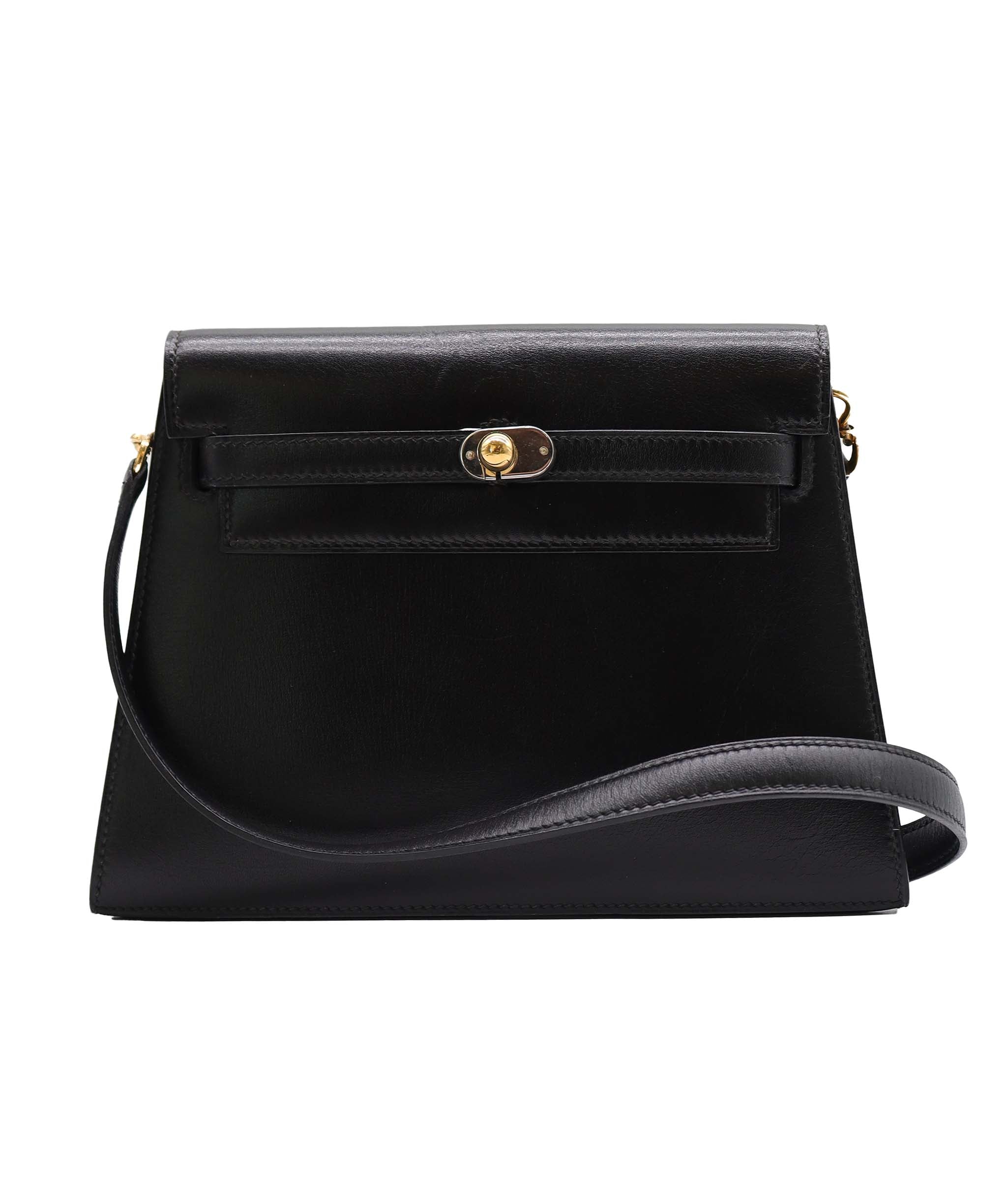 Hermès Hermes Kelly Shoulder Black PHW DXBS3519 CIRCLE S 1989