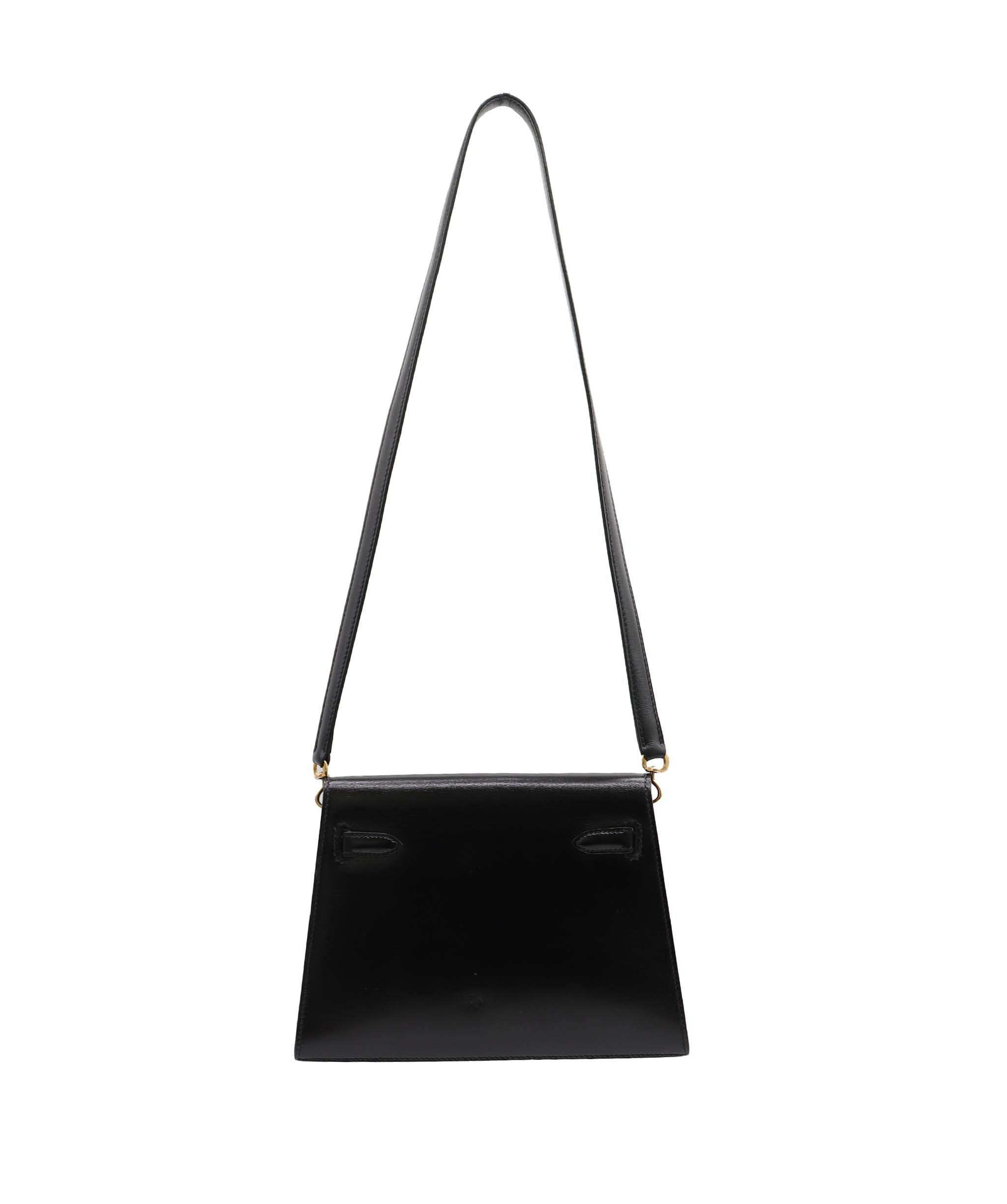 Hermès Hermes Kelly Shoulder Black PHW DXBS3519 CIRCLE S 1989