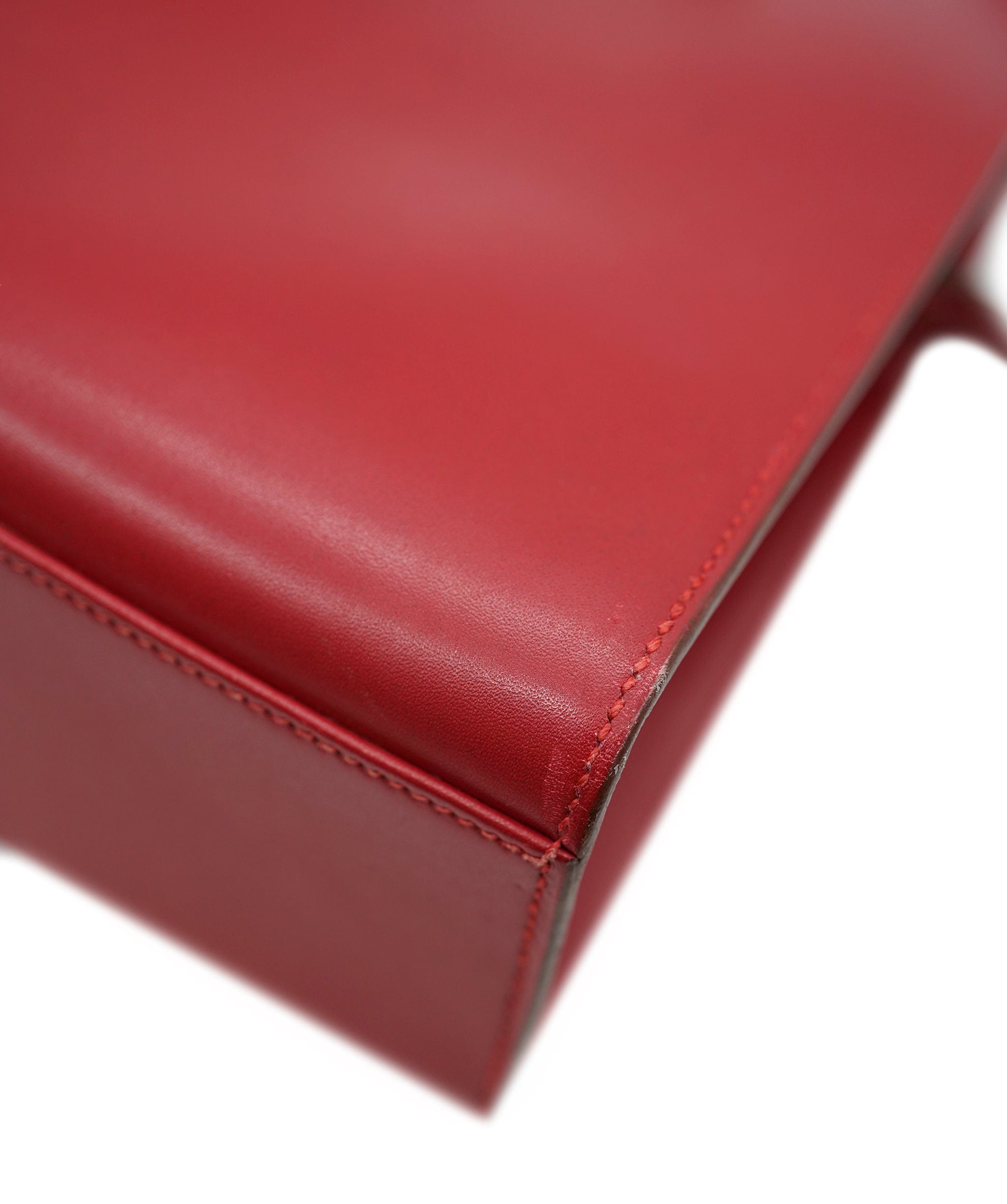 Hermès HERMES Kelly Sport PM Shoulder Bag Box Calf Rouge Vif Purse ALC1973