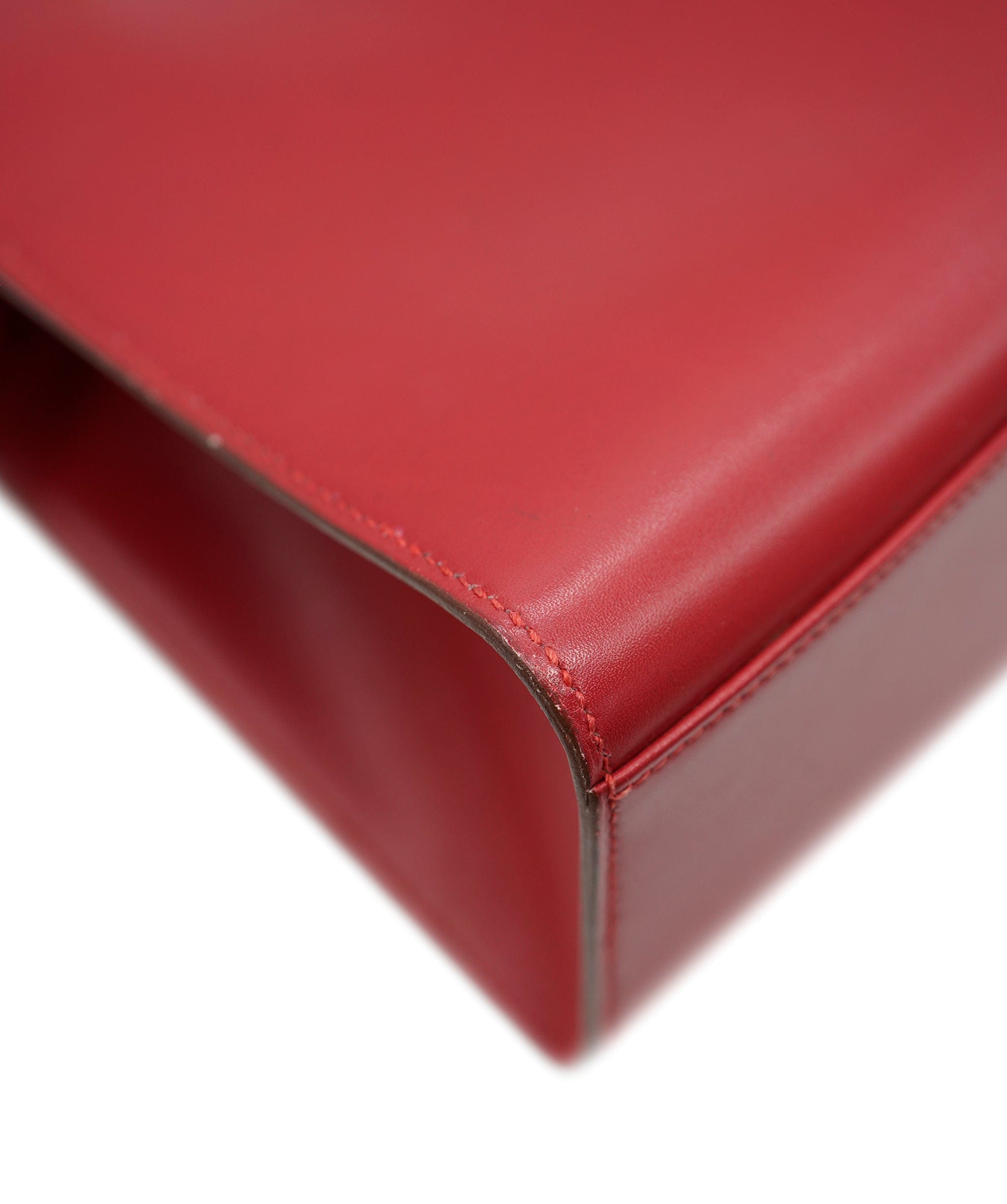 Hermès HERMES Kelly Sport PM Shoulder Bag Box Calf Rouge Vif Purse ALC1973