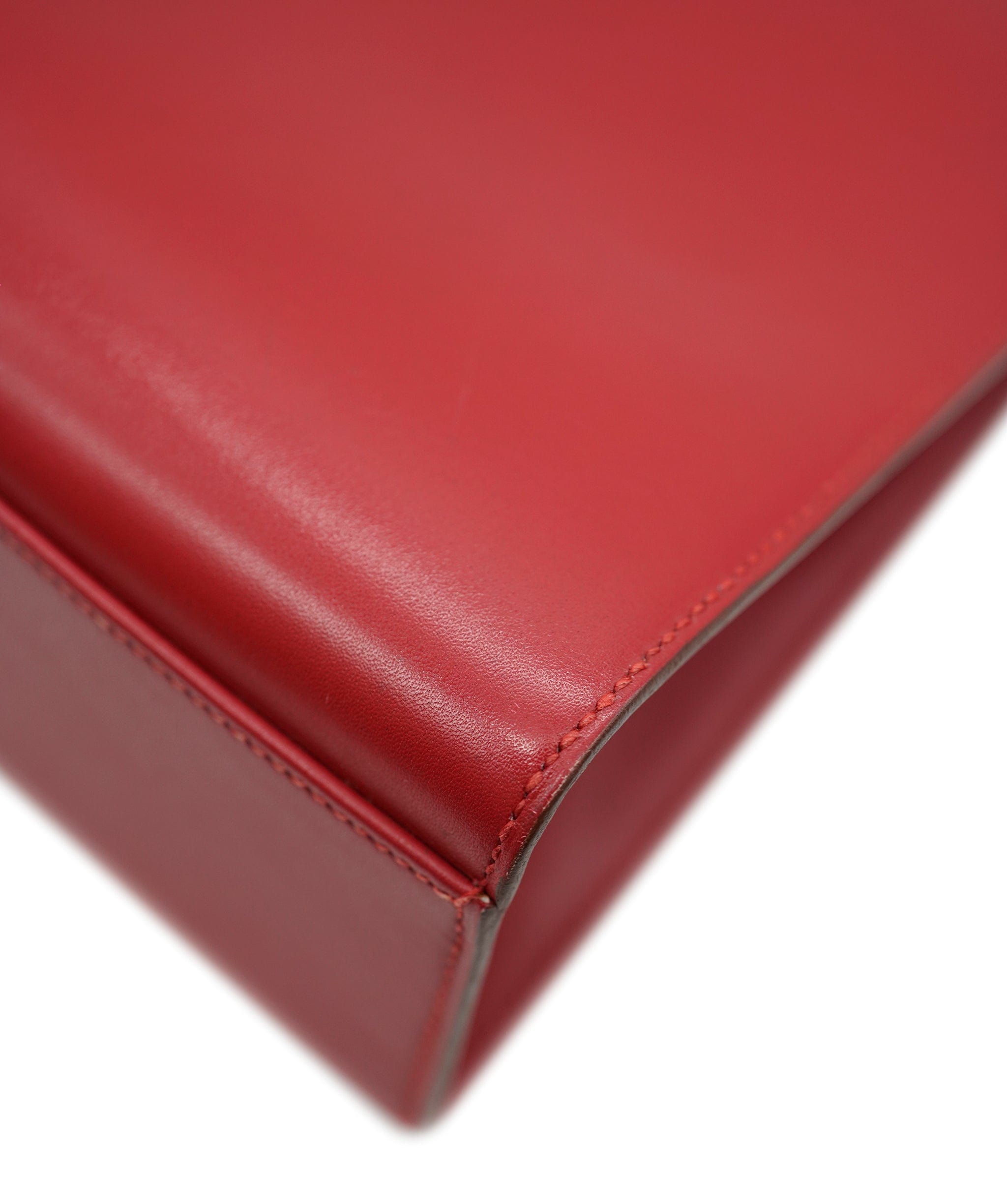 Hermès HERMES Kelly Sport PM Shoulder Bag Box Calf Rouge Vif Purse ALC1973