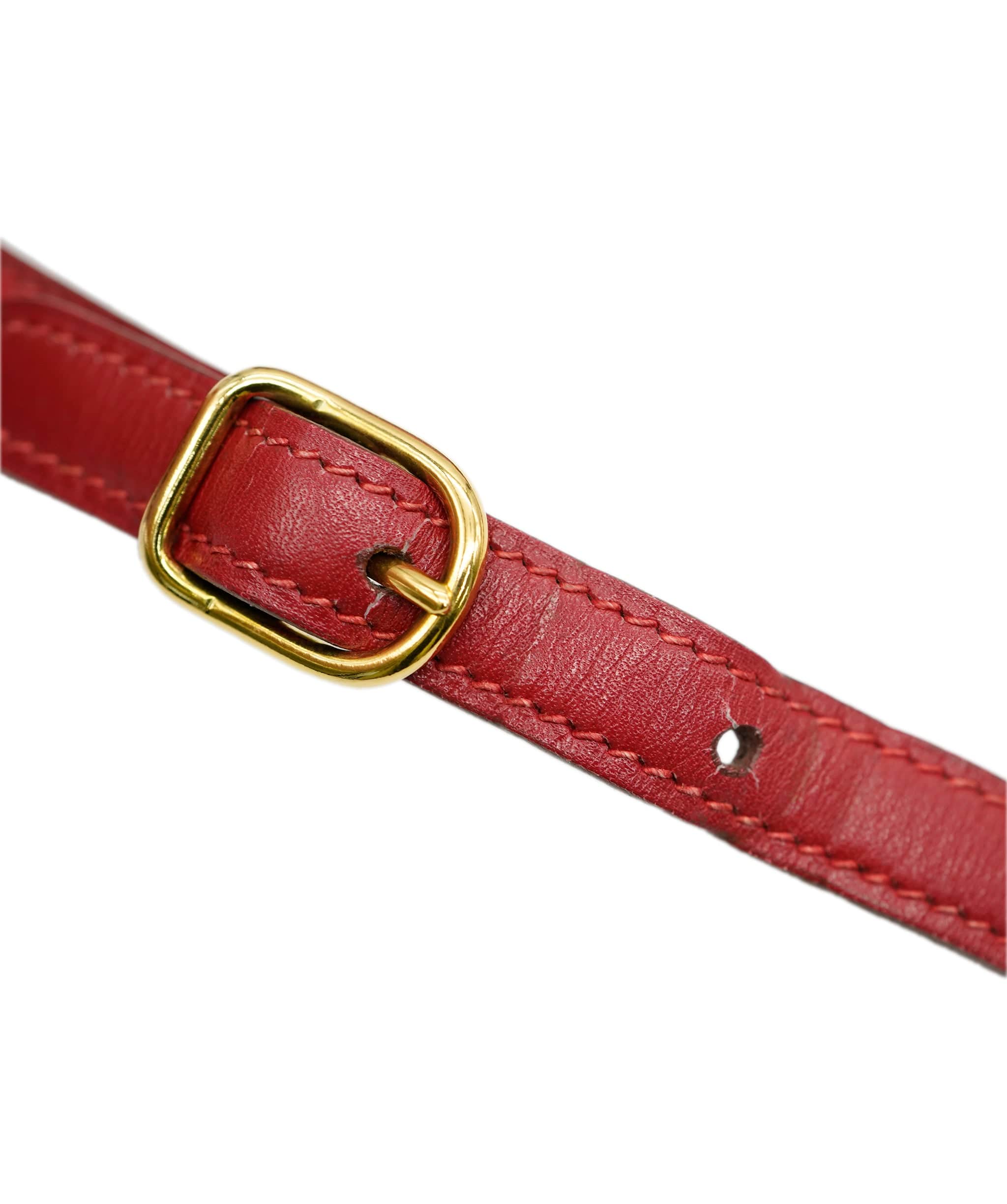 Hermès HERMES Kelly Sport PM Shoulder Bag Box Calf Rouge Vif Purse ALC1973