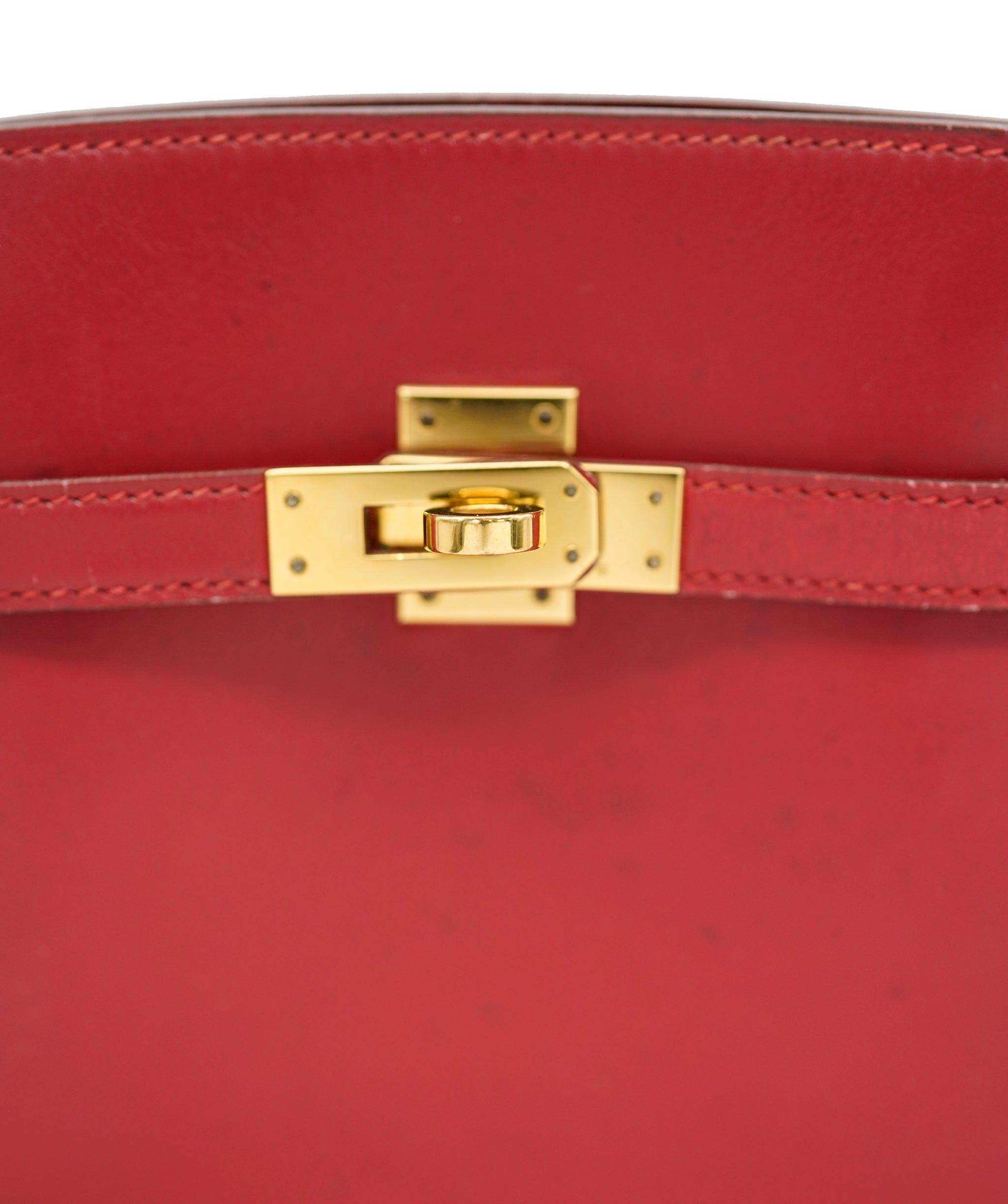Hermès HERMES Kelly Sport PM Shoulder Bag Box Calf Rouge Vif Purse ALC1973
