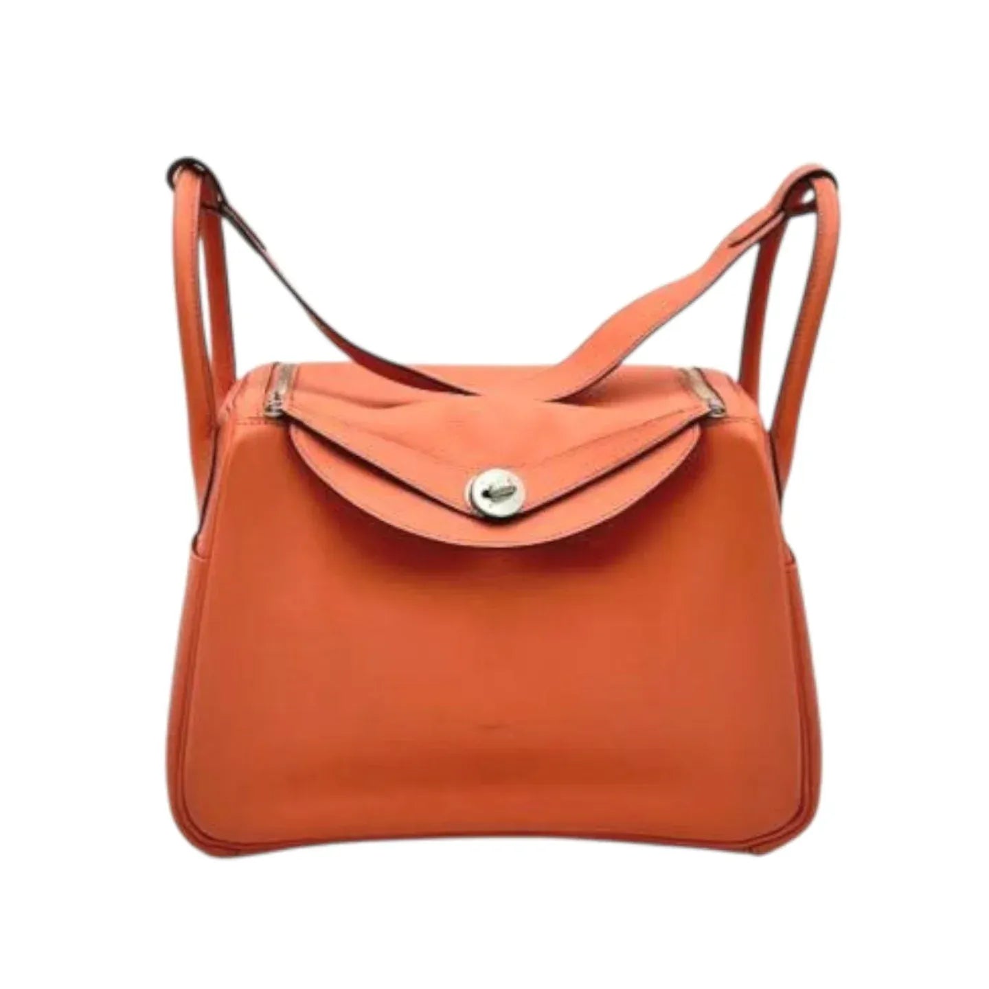 Hermès Hermès Lindy 30 Flamingo in Evercolor Palladium hardware SYC106CT