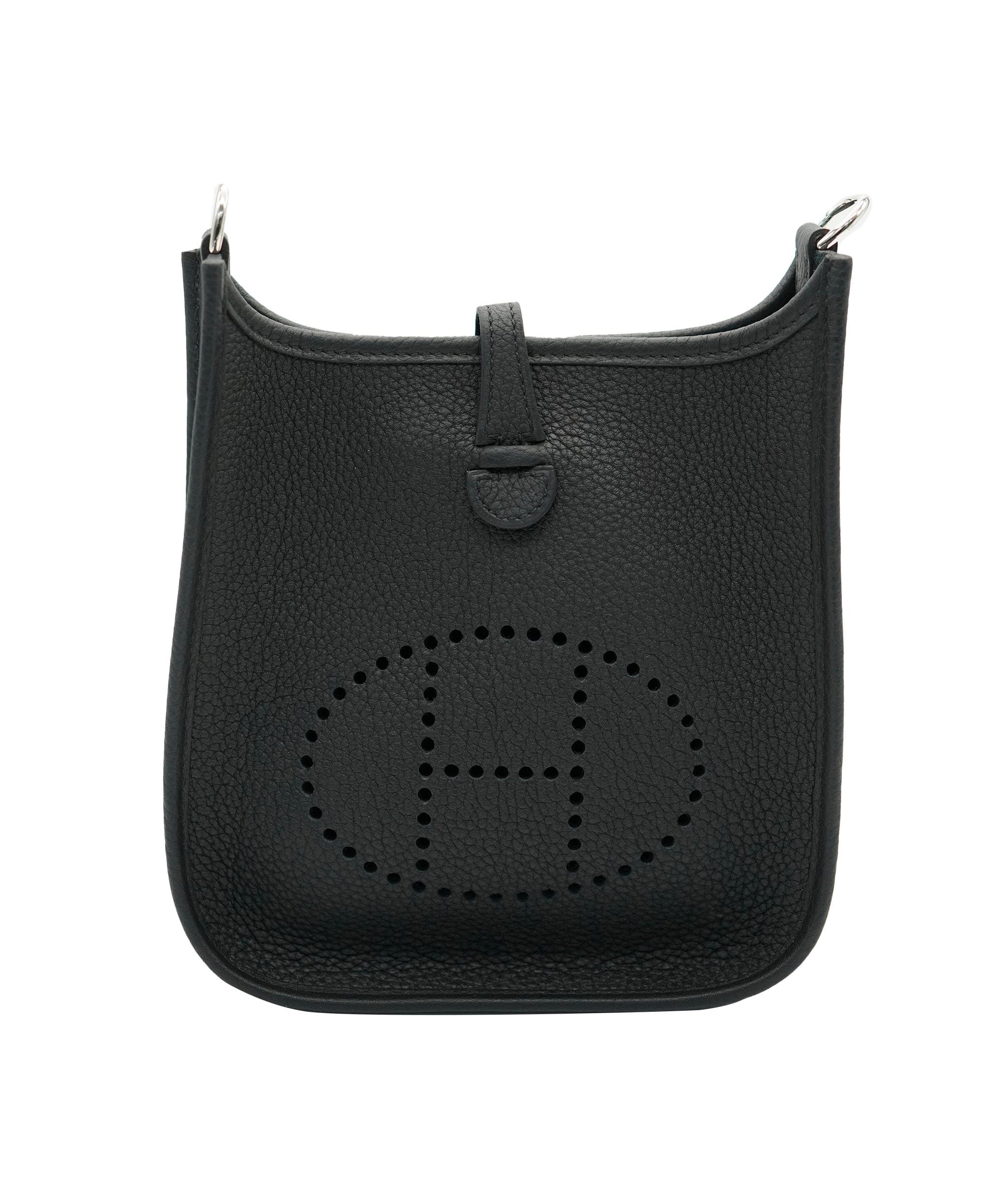 Hermès Hermes Mini Black Evelyn BNIB with canvas strap ALC1757