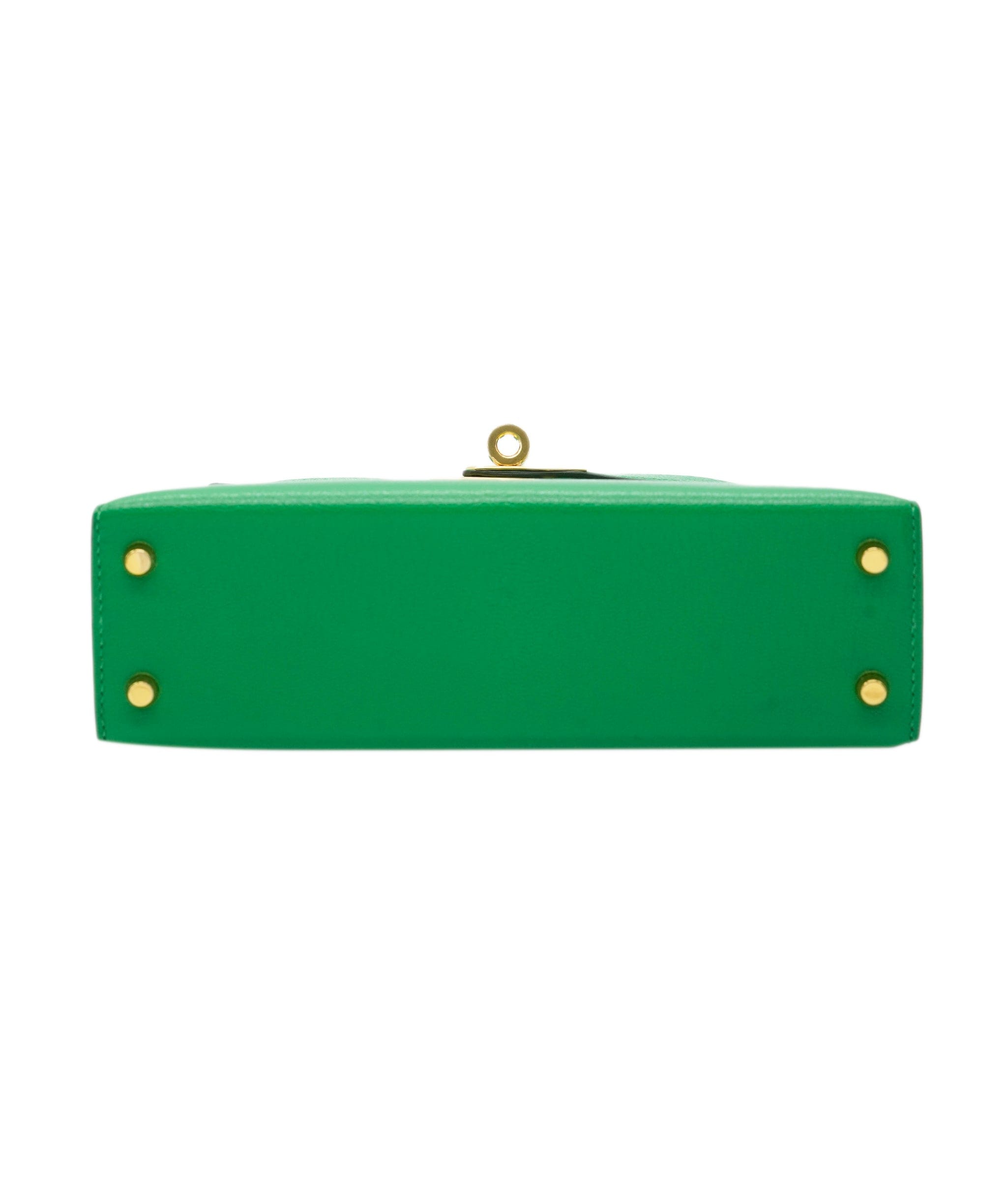 Hermès Hermes Mini Kelly 20 Vert Comic GHW ALC2465
