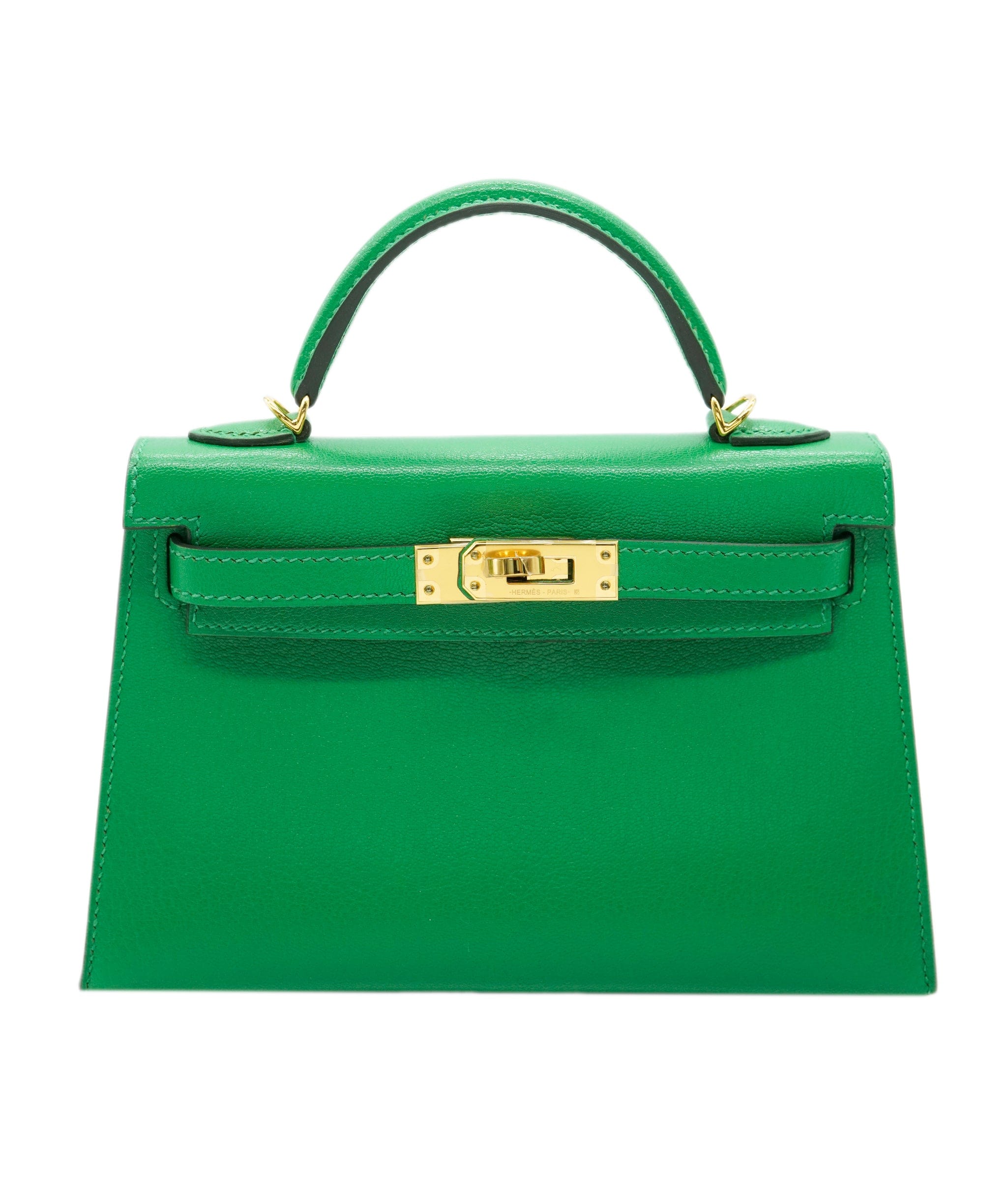 Hermès Hermes Mini Kelly 20 Vert Comic GHW ALC2465