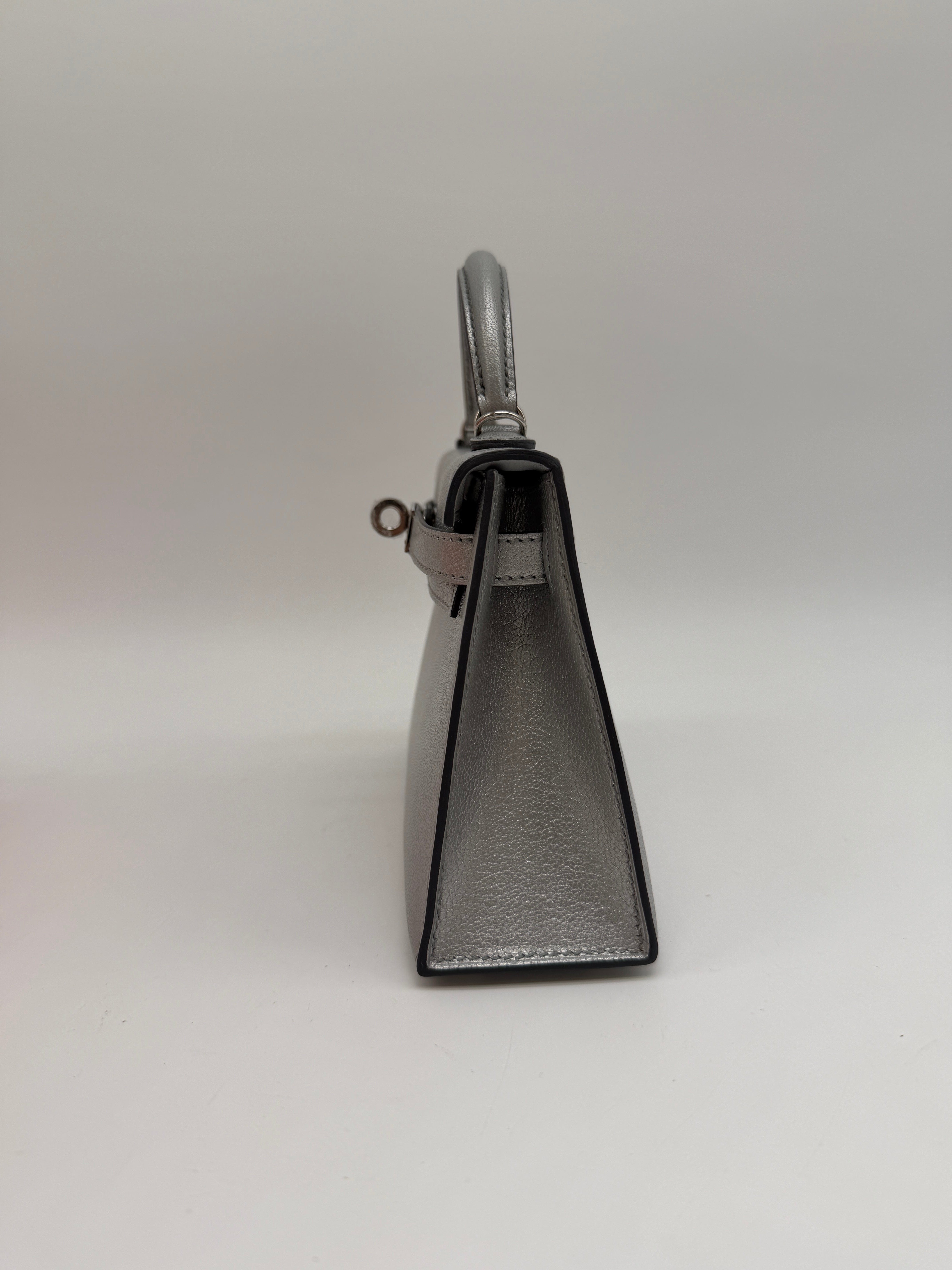 Hermès Hermès Mini Kelly Argentee Palladium Hardware